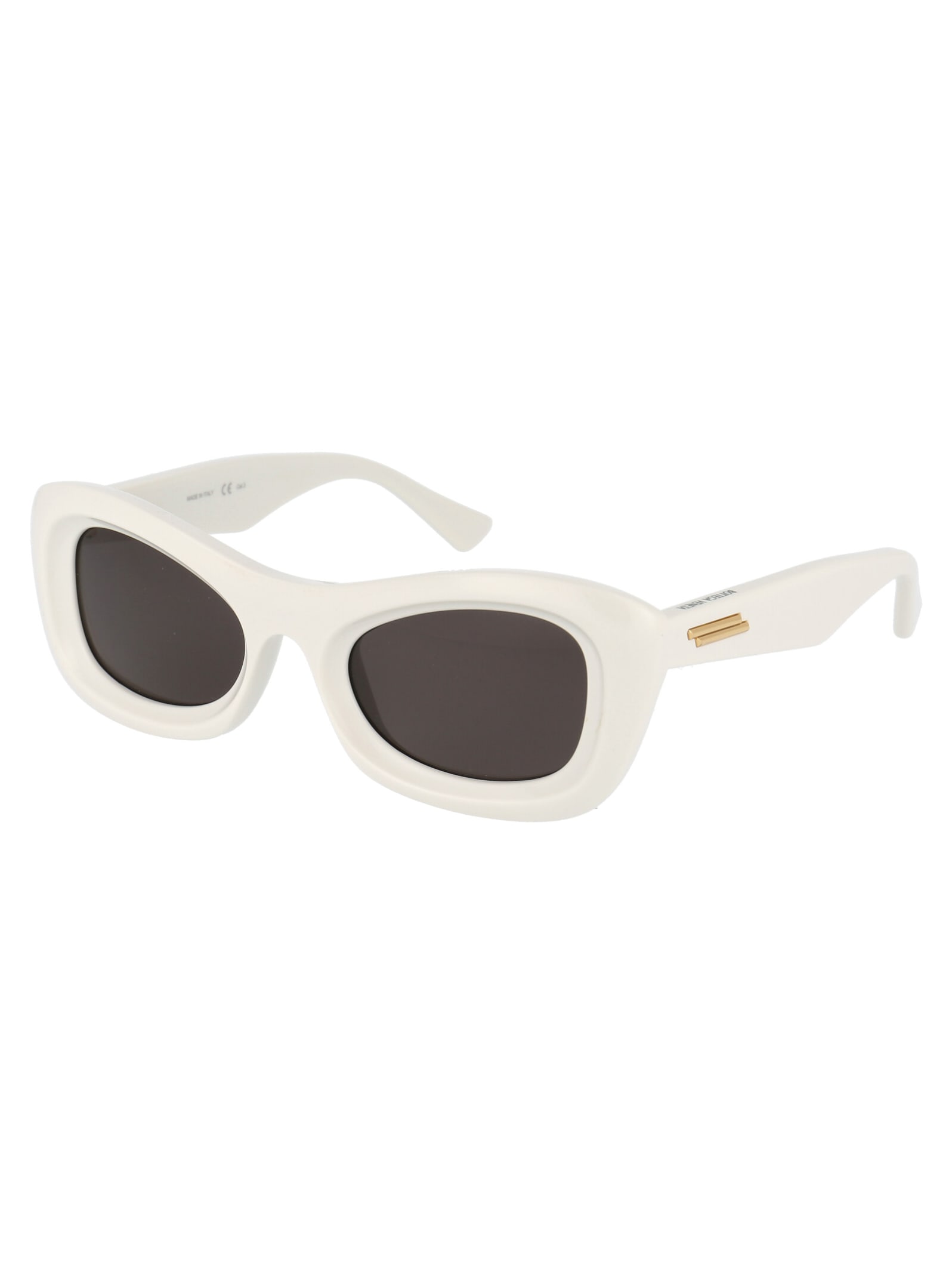 Shop Bottega Veneta Bv1088s Sunglasses In 002 Ivory Ivory Grey