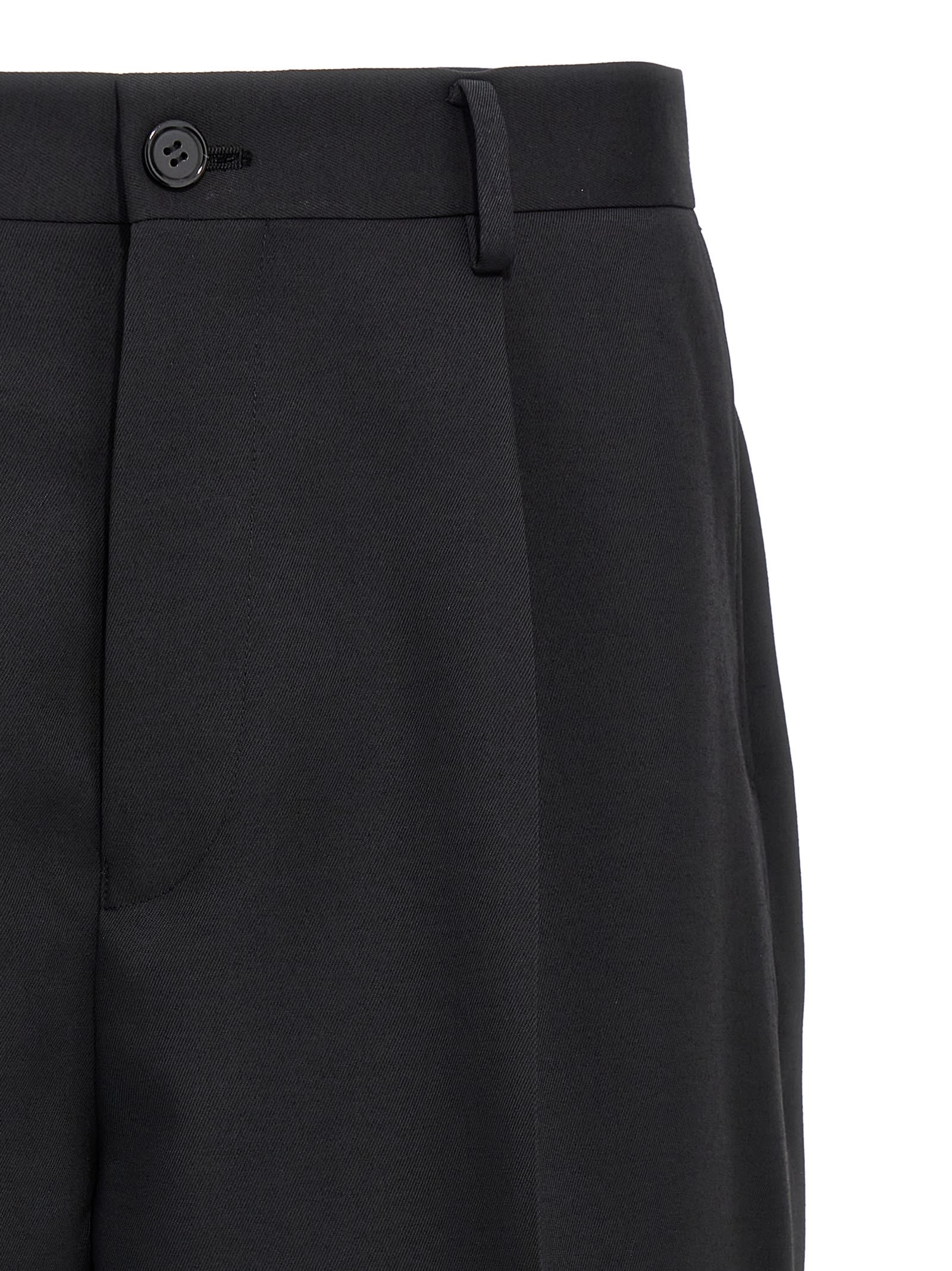 Undercover Bermuda Shorts With Back Pockets And Graphic Print In Black
