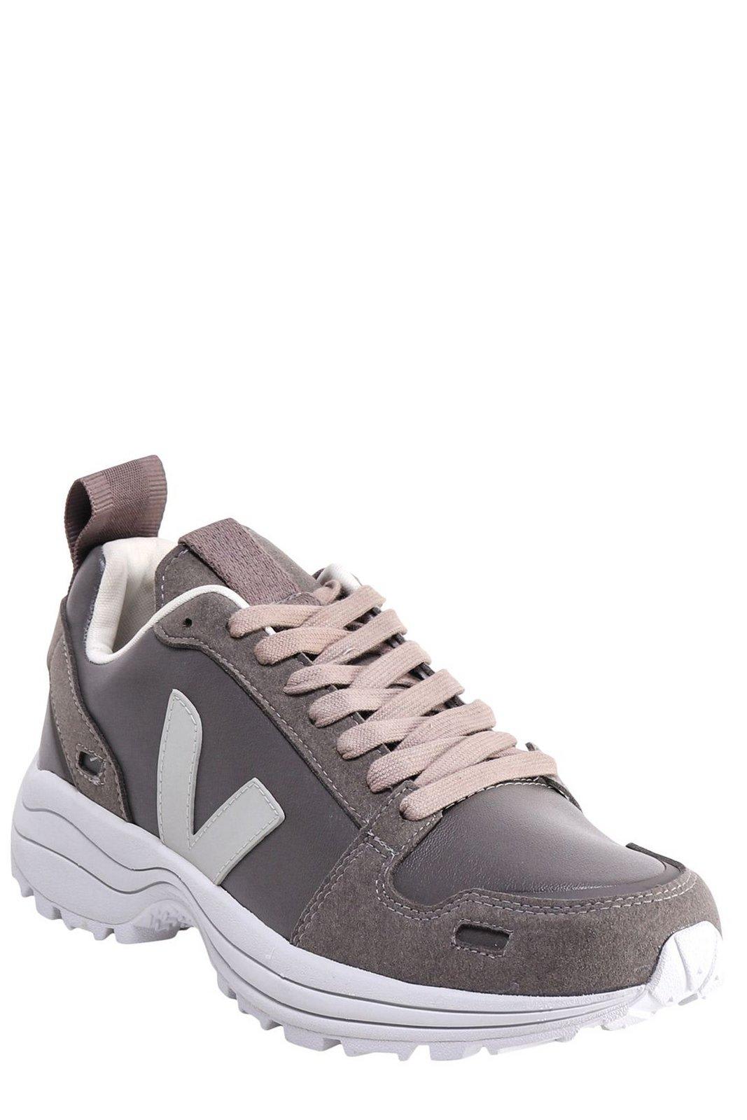 Shop Rick Owens Hiking Style Lace-up Sneakers In Grey