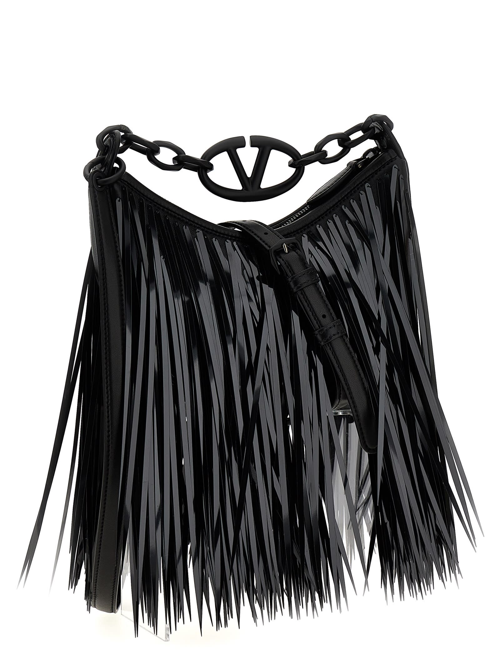 Shop Valentino Garavani Vlogo Moon Mini Handbag In Black