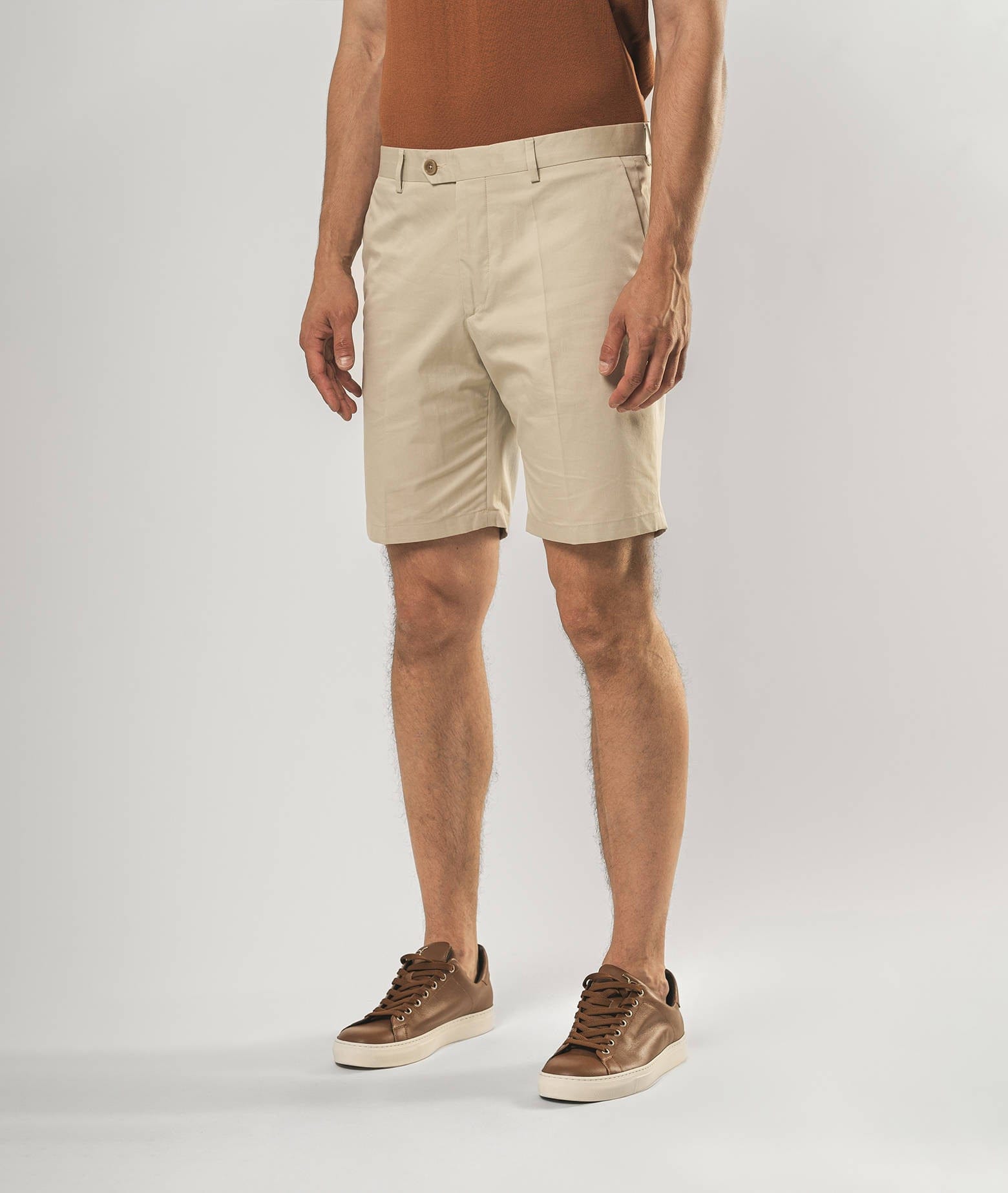 Shop Larusmiani Capriccioli Bermuda Shorts Shorts In Lightgray