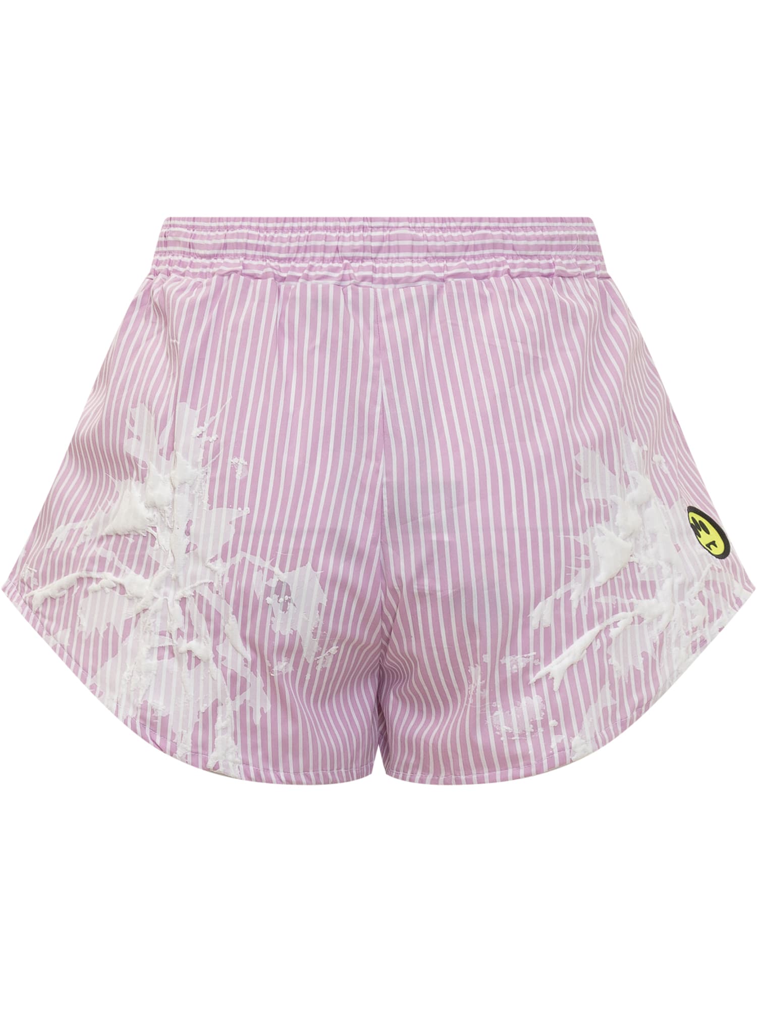 Shop Barrow 3d Palm Shorts In Loto/lotus