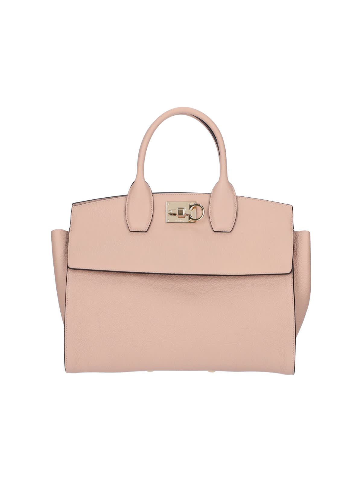 Shop Ferragamo Studio Soft Handbag In Pink