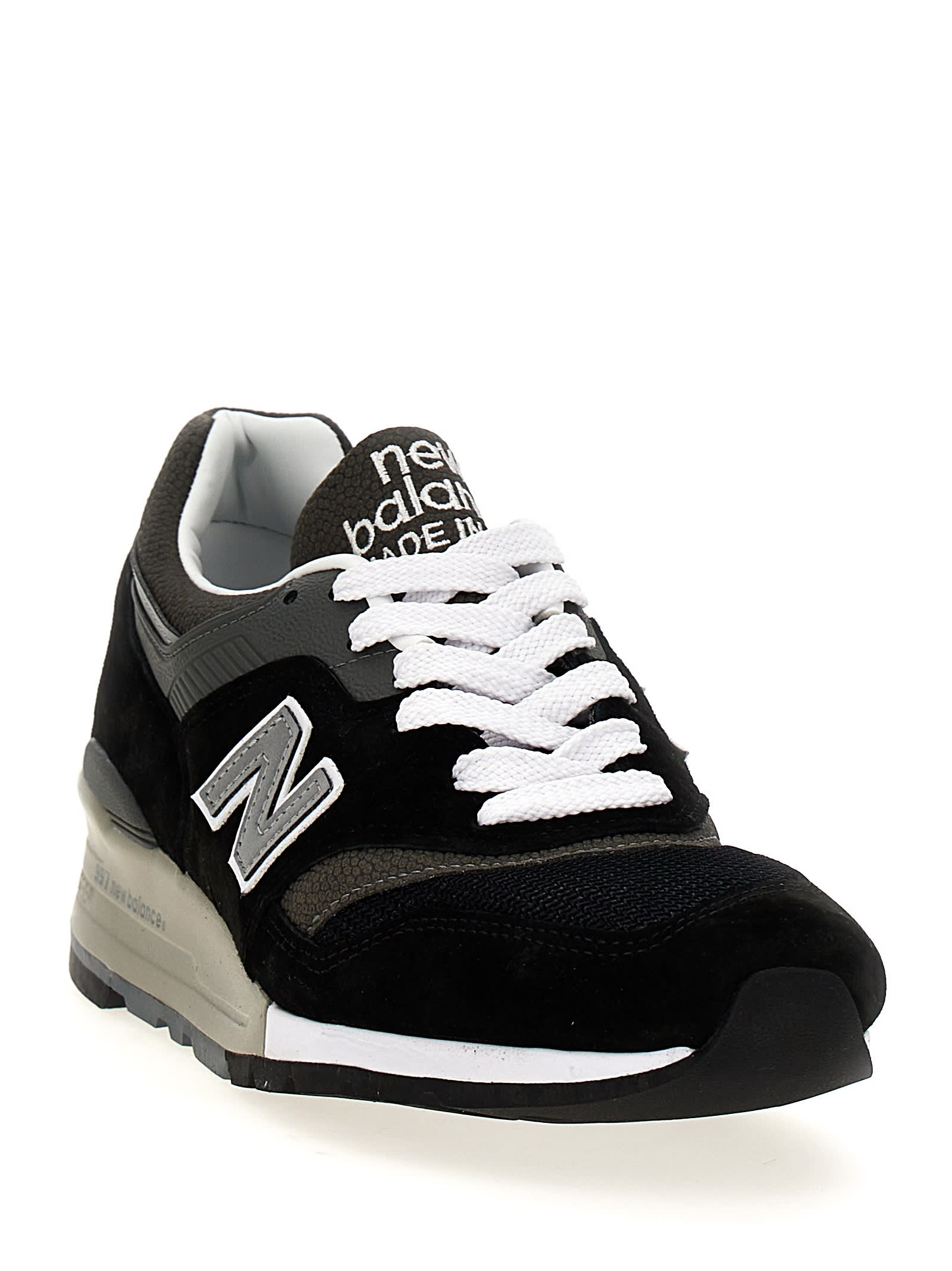 New Balance 'mesh And Suede Sneakers' In Black
