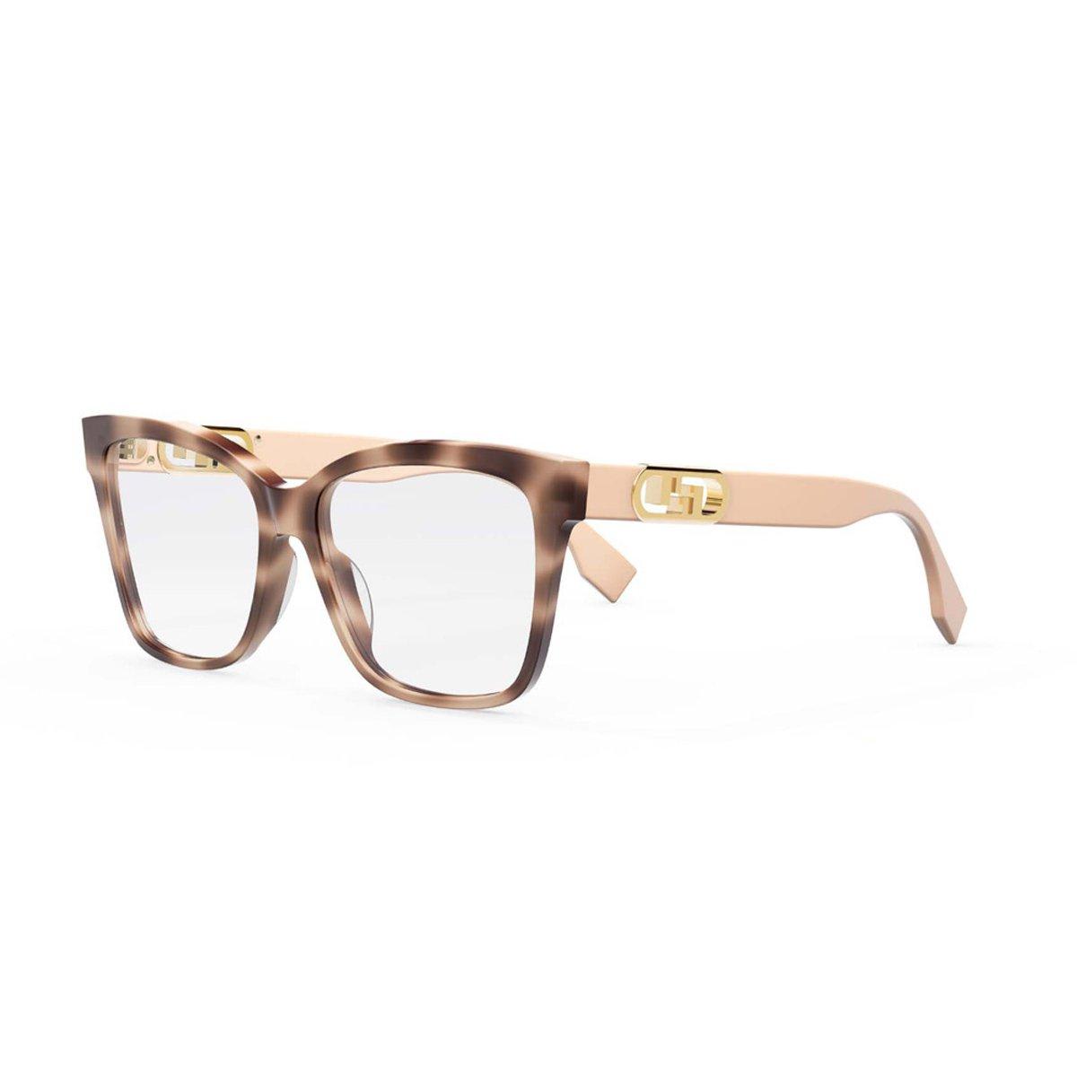 Shop Fendi Square Frame Glasses In 055 - Black