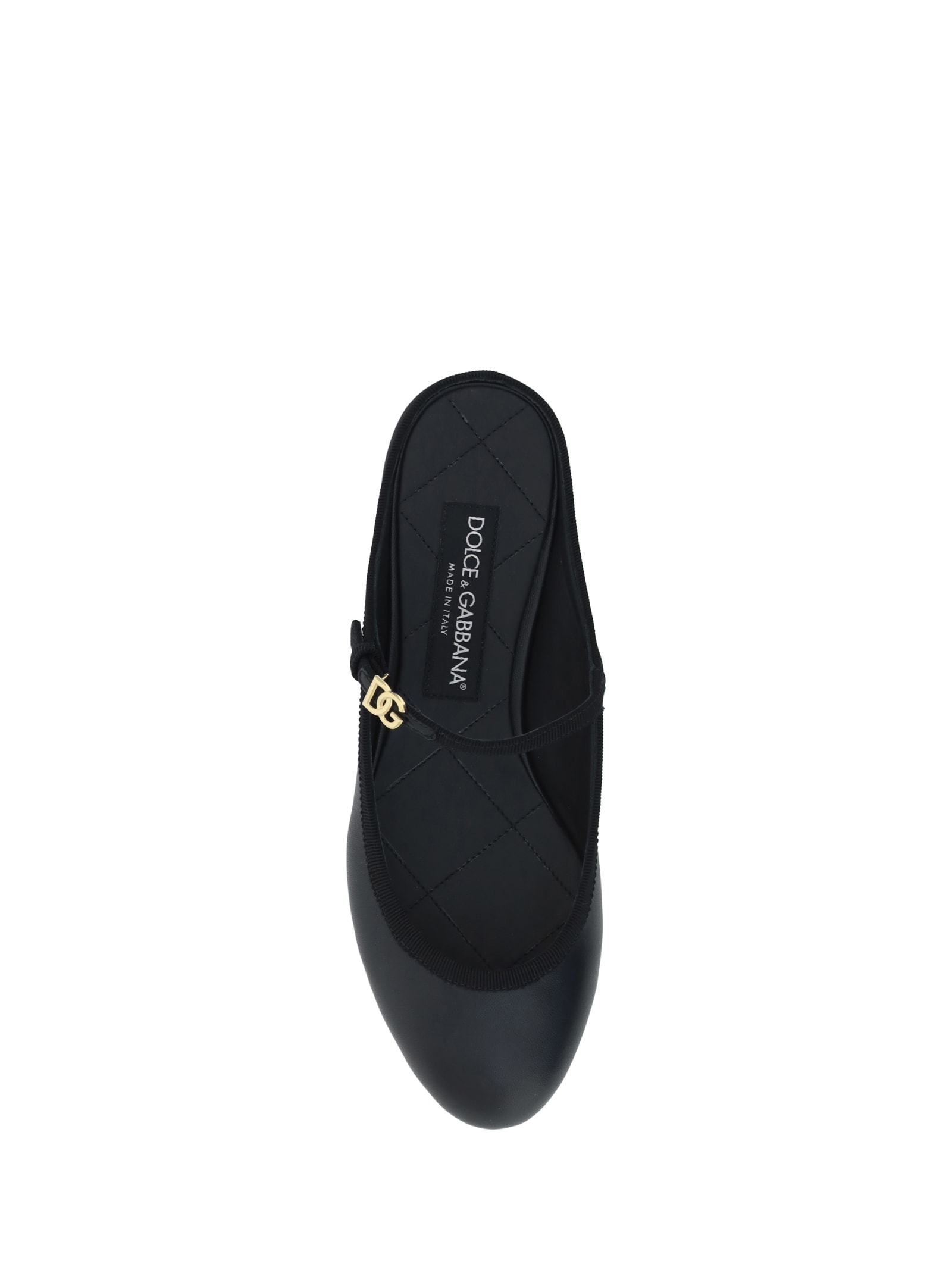 Shop Dolce & Gabbana Ballerinas In Nero/nero