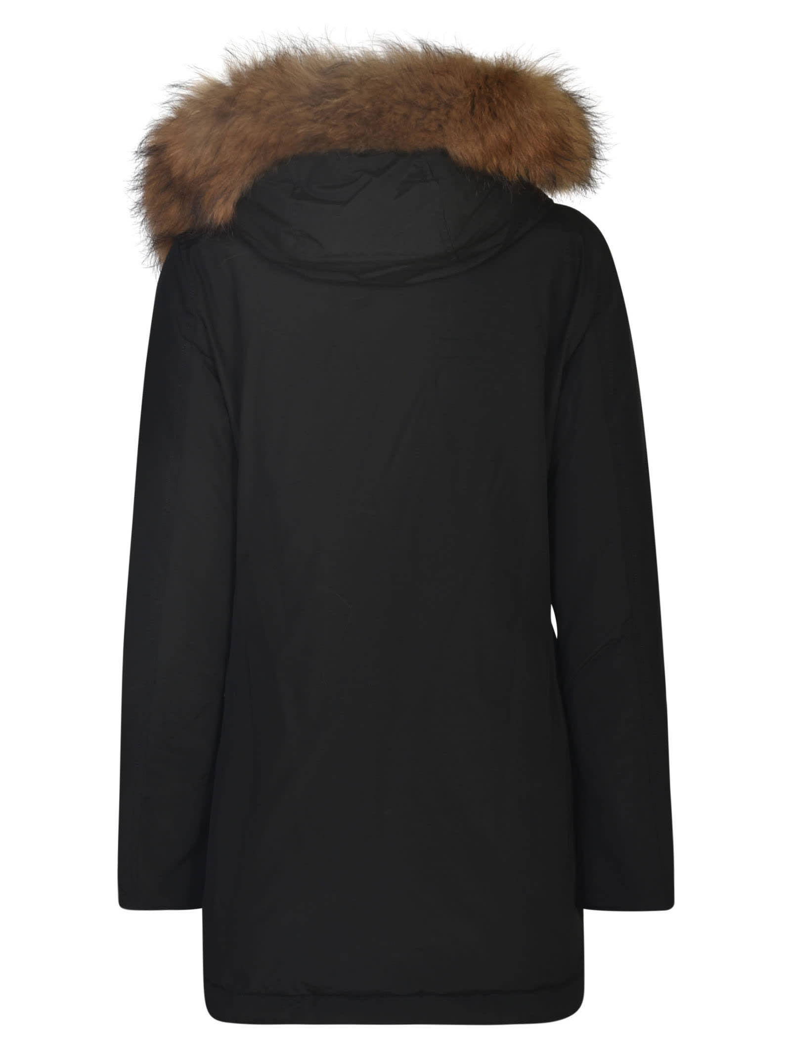 Shop Woolrich Arctic Detachable Fur Parka In Nero