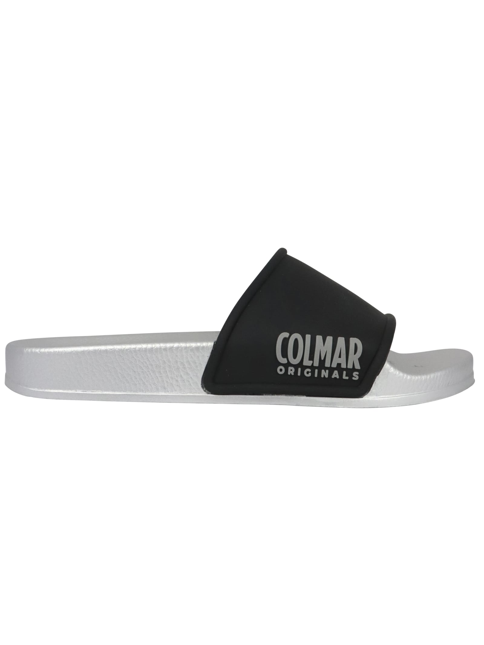Colmar Kids' Slipper Plain Sliders In Black / Silver