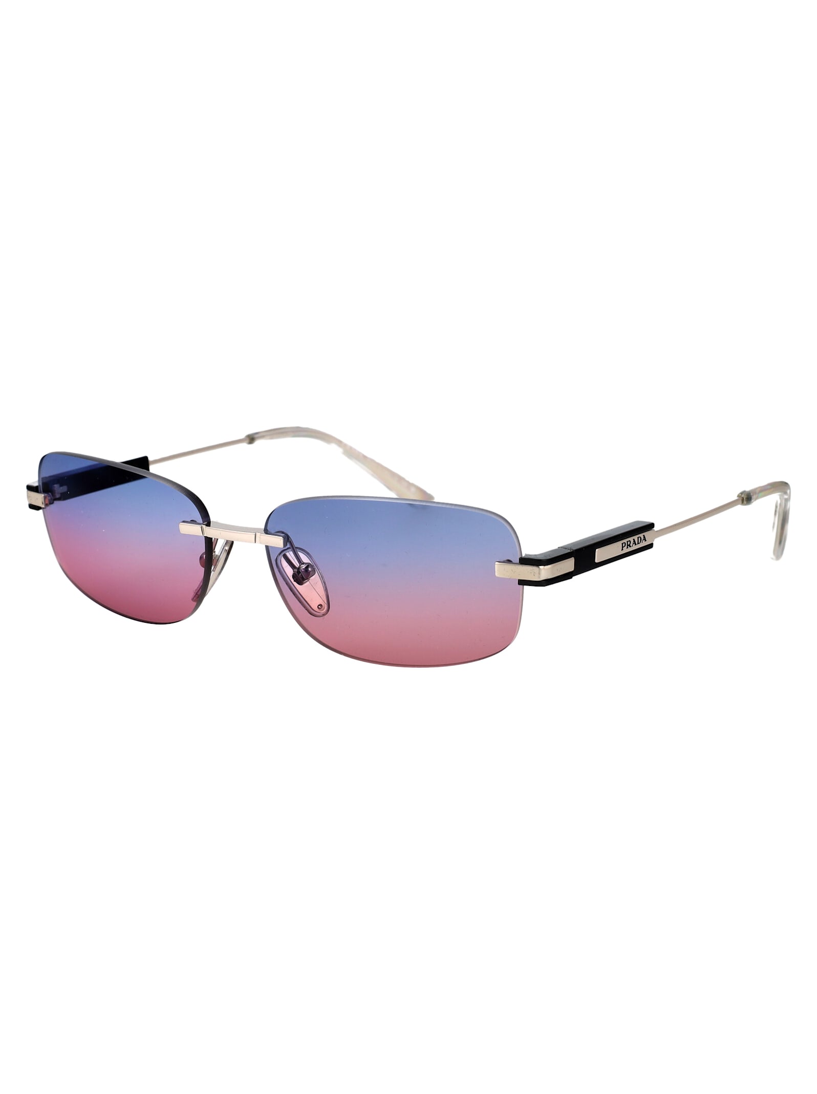 Shop Prada 0pr 68zs Sunglasses In 1bc08b Silver