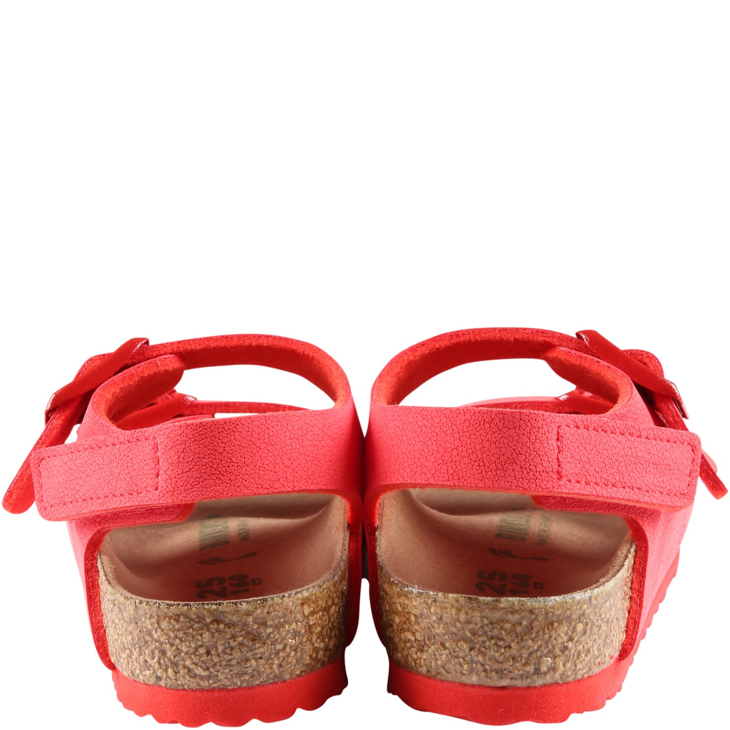 Shop Birkenstock Red Sandals Milano Hl Kids For Boy With Logo