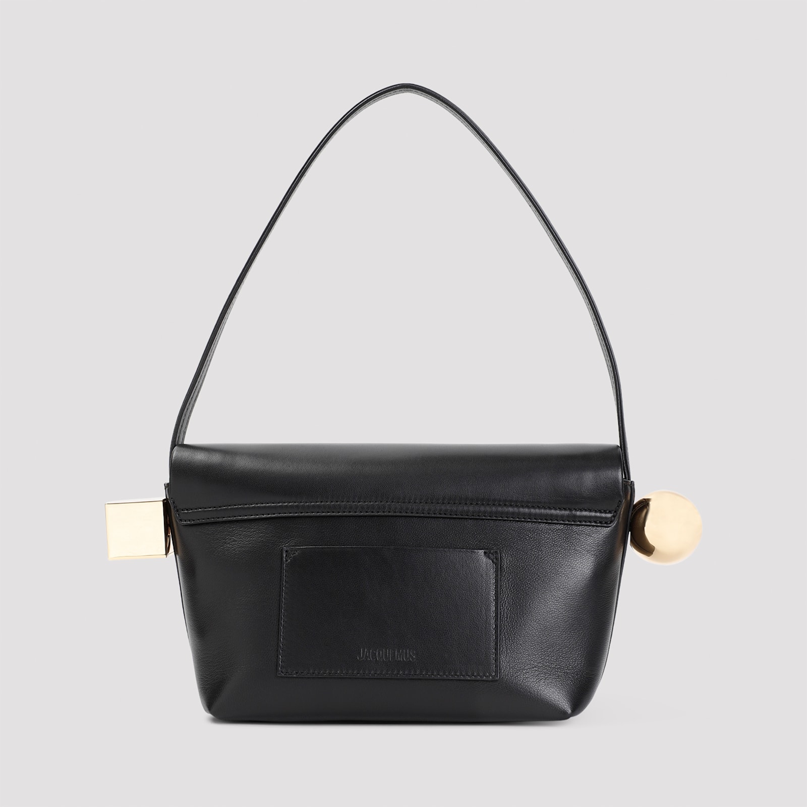 Shop Jacquemus Le Rond Carre Handbag In Black