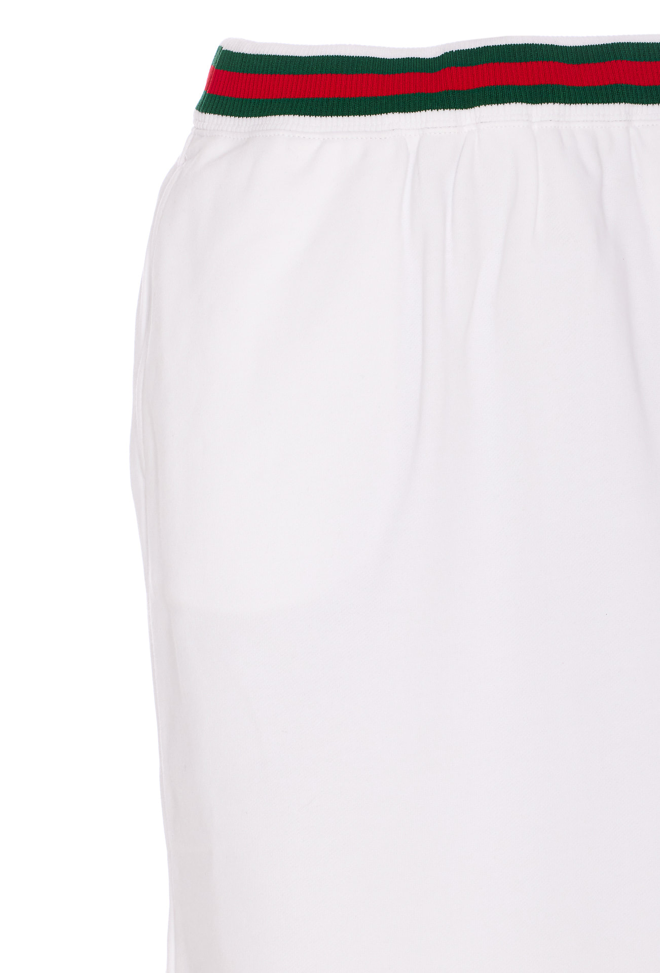 Gucci Jersey Skirt With Web Print In White