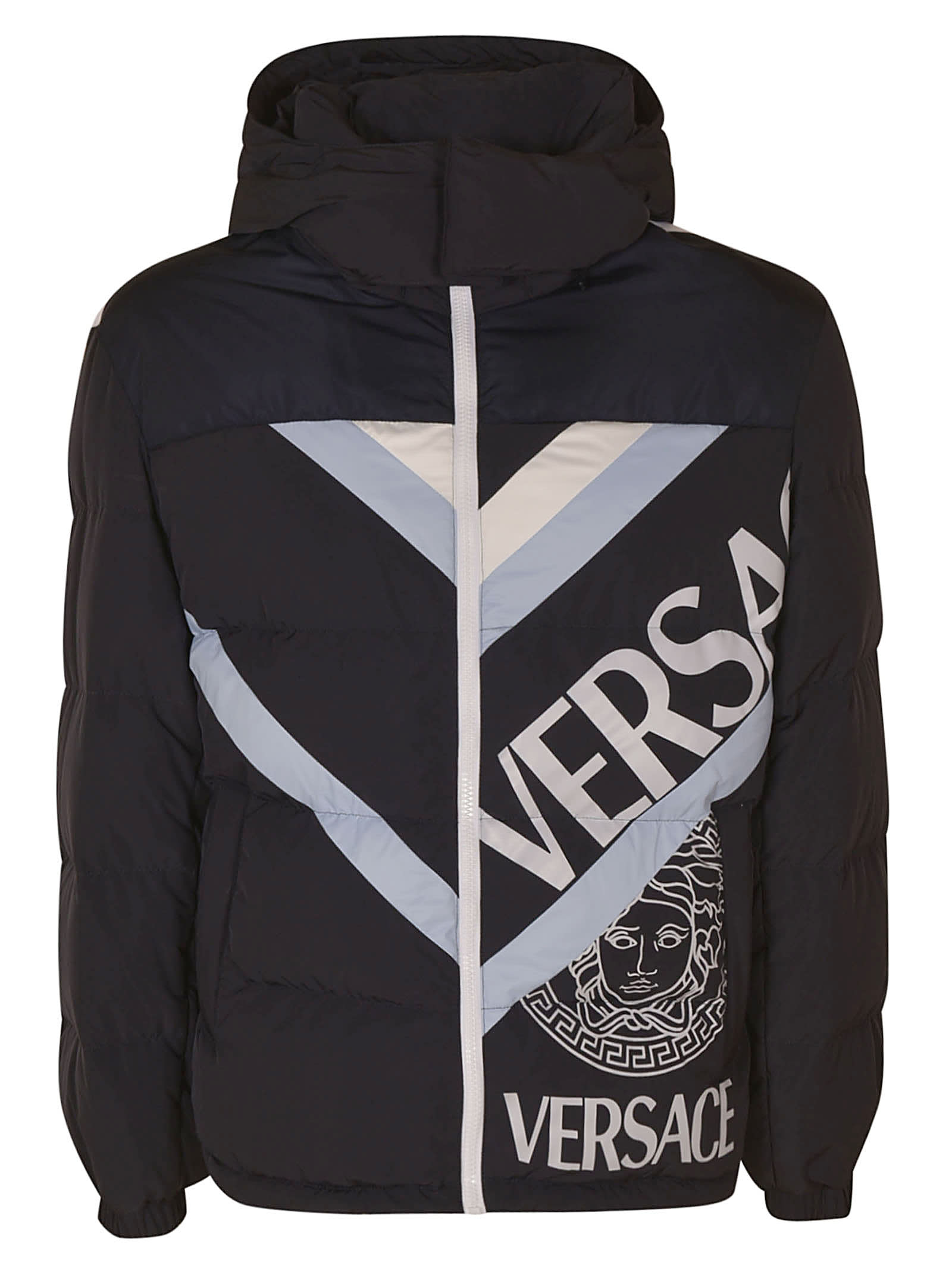 Versace Logo Print Zip Jacket