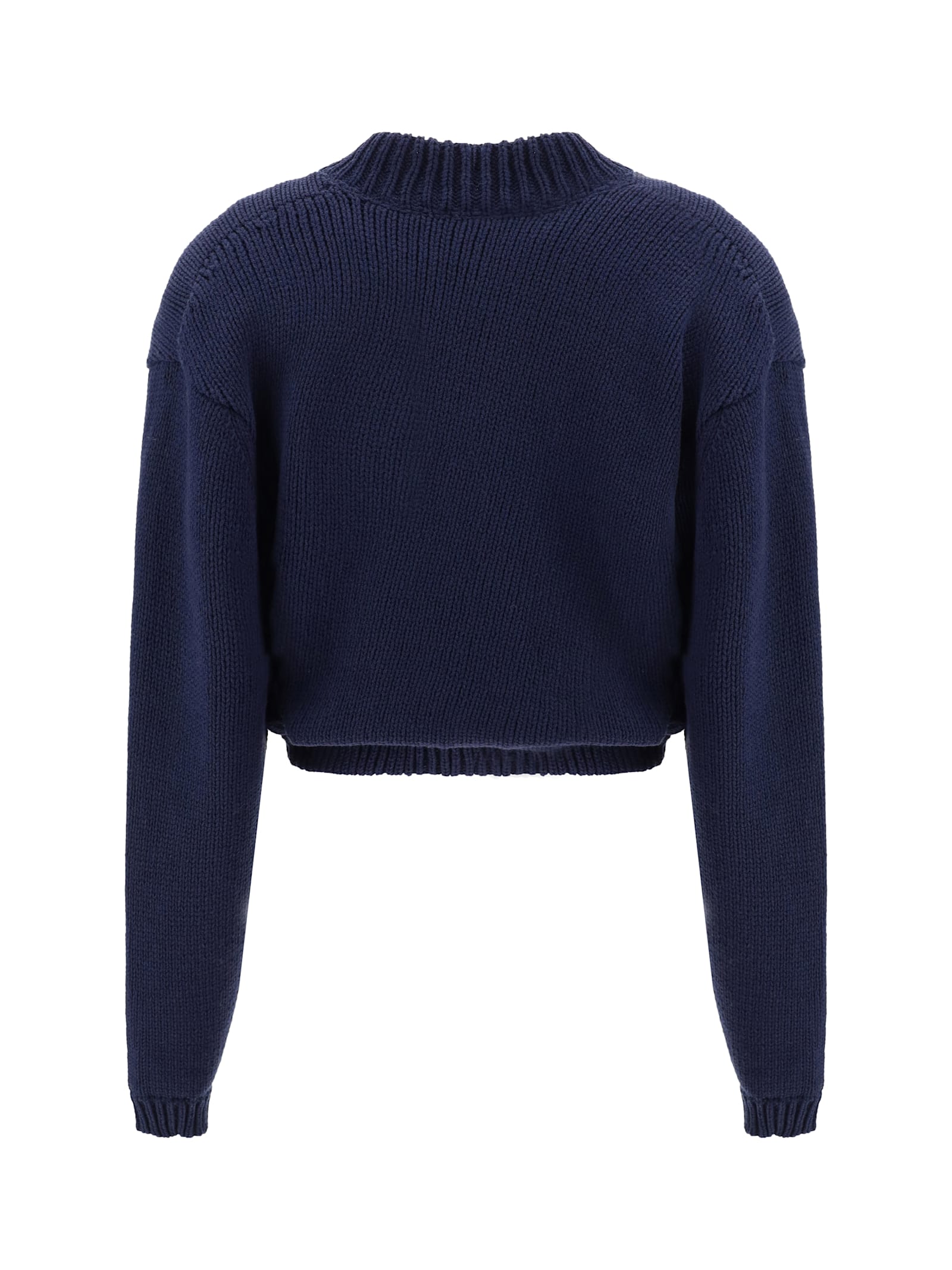 Shop Magda Butrym Cardigan In Navy