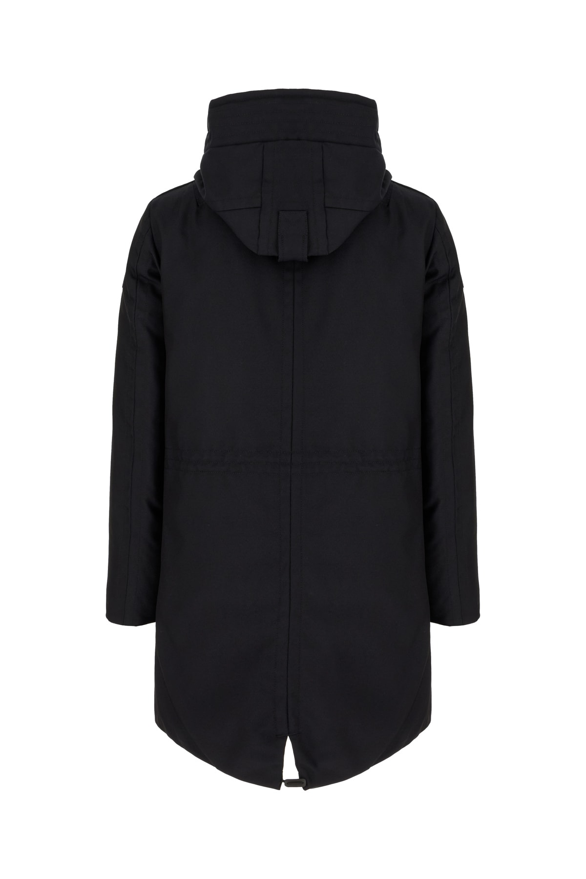 Peuterey Midnight Blue Stretch Nylon Blend Down Jacket In Black