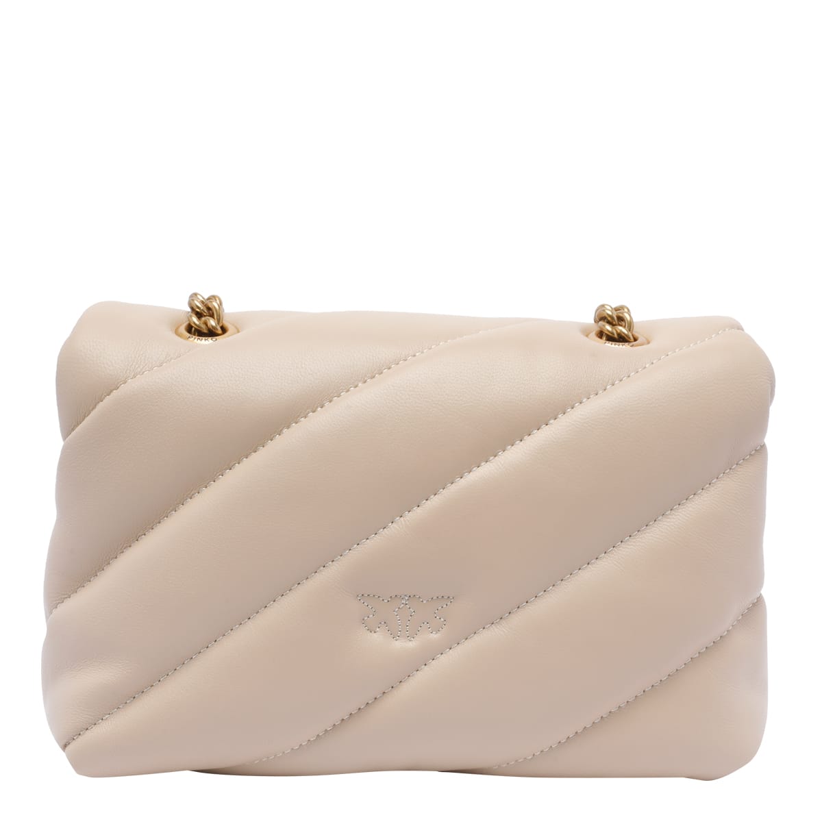 Pinko Love Bag Puff Maxi Quilt Mini In Beige