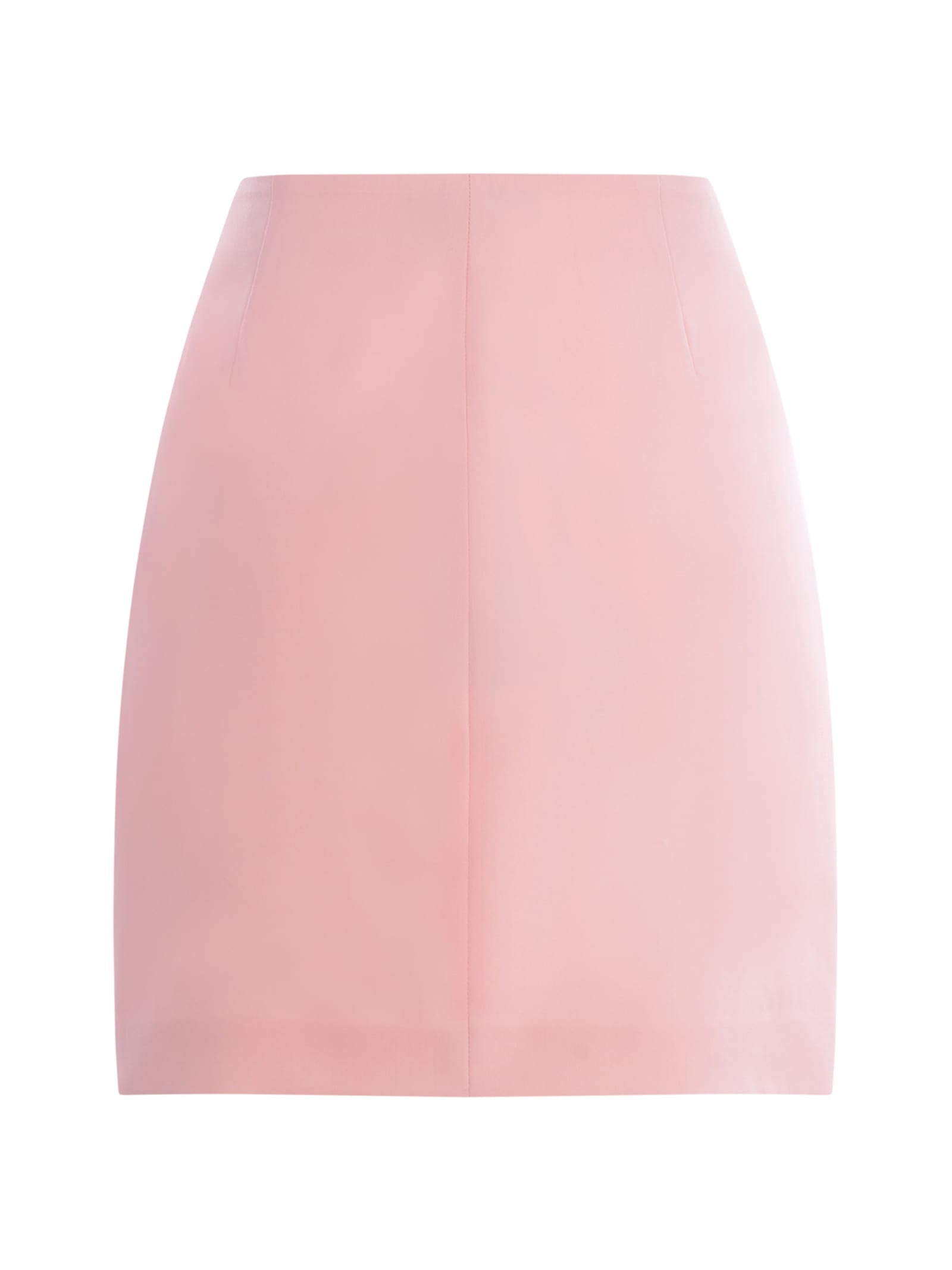 Shop Manuel Ritz Mini Skirt  In Fresh Wool In Rosa