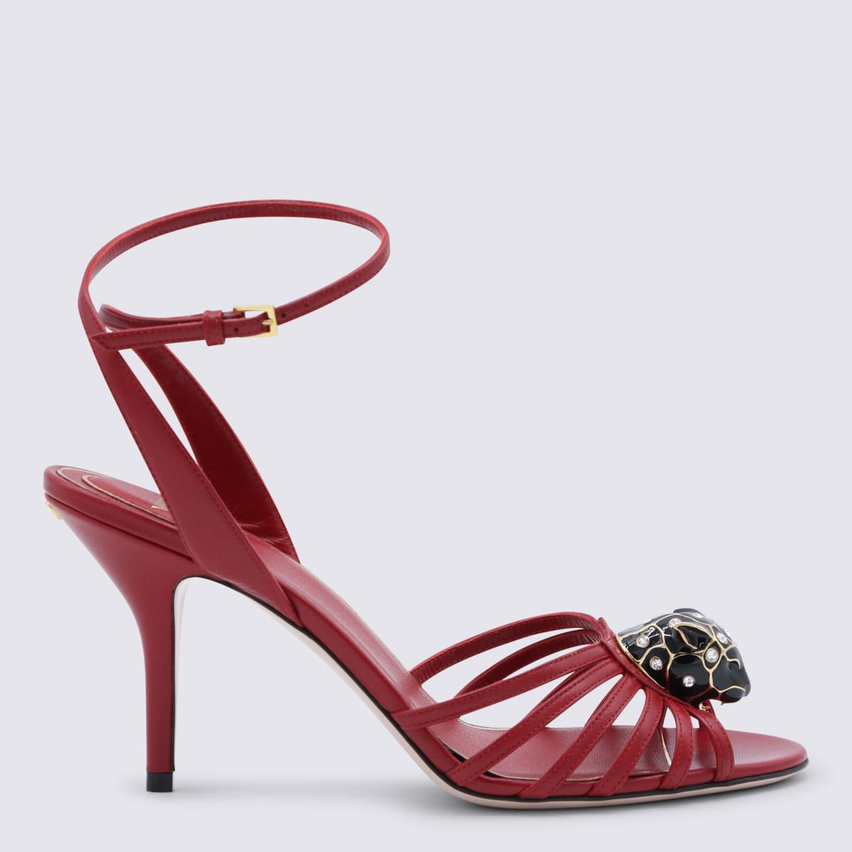 Valentino Garavani Red Leather Sandals