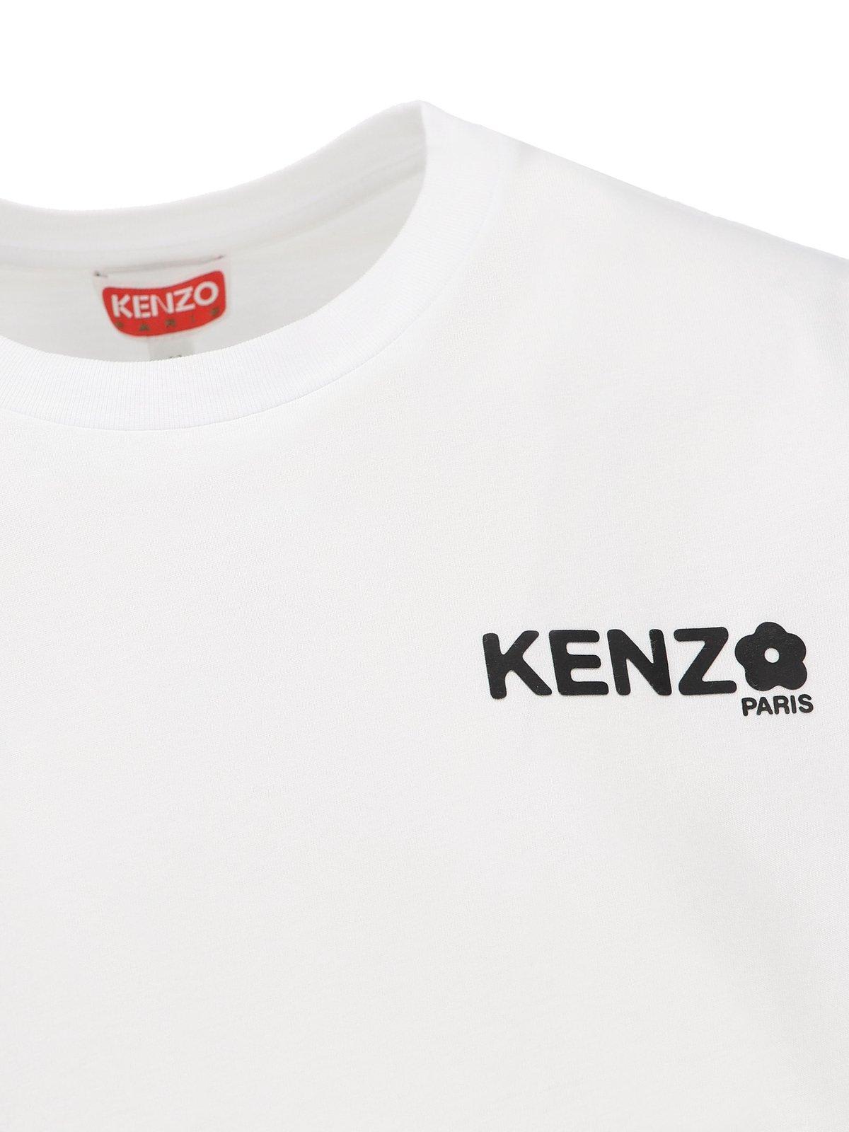 Shop Kenzo Boke Flower 2.0 Crewneck T-shirt In Bianco