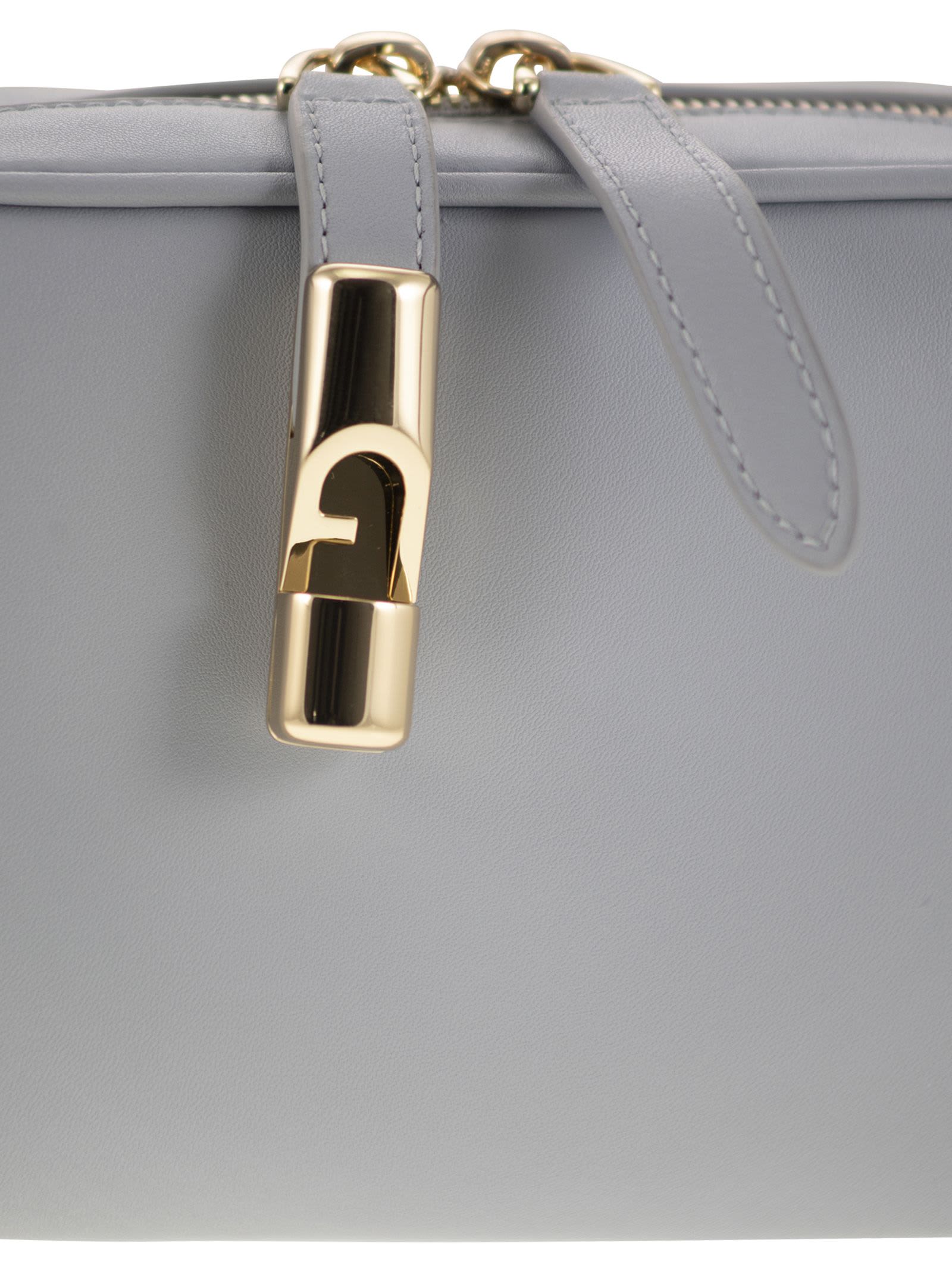 Shop Furla Goccia Mini Bag In Light Grey