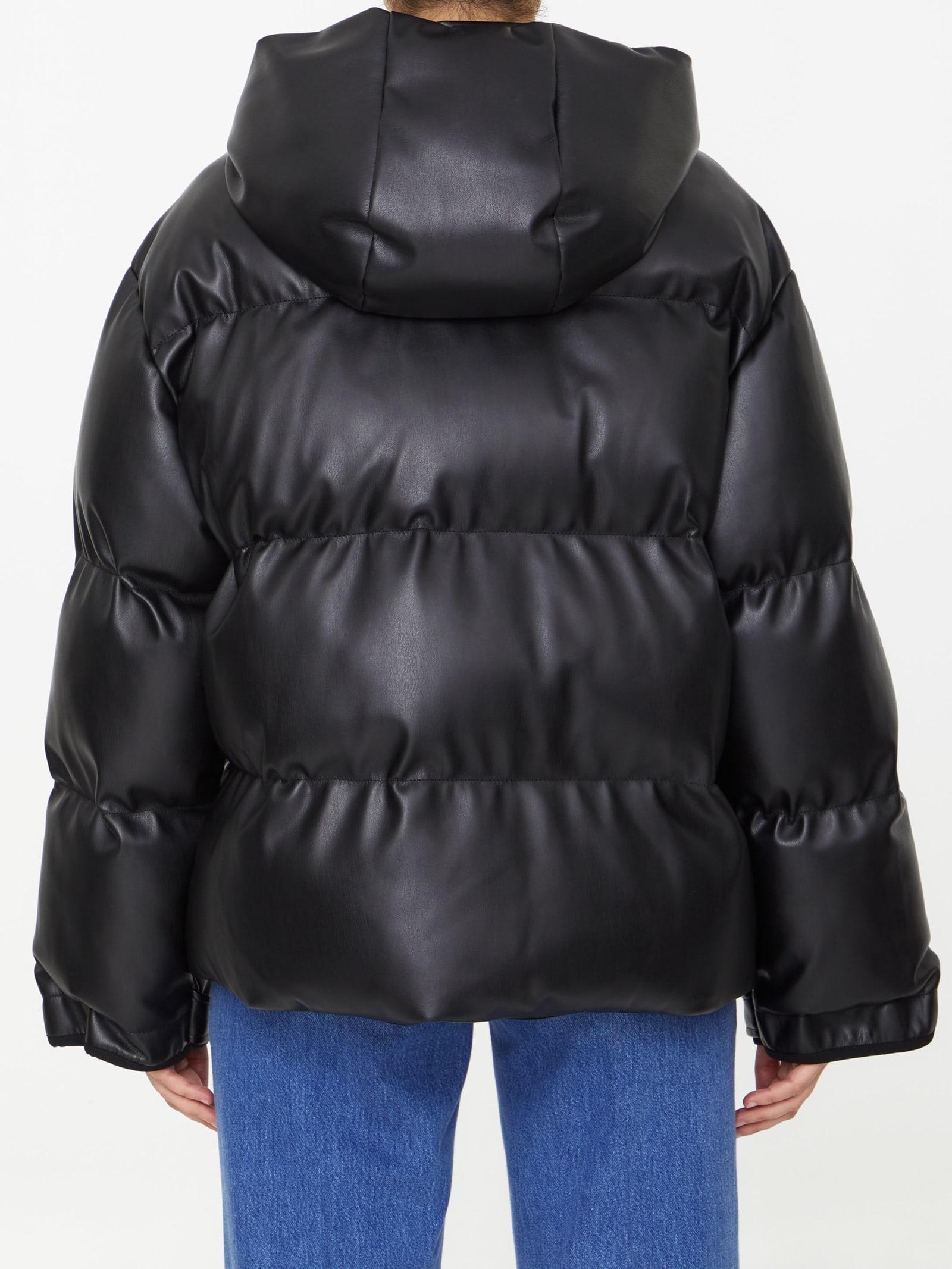 Shop Stella Mccartney Nylon Puffer Jacket In Black