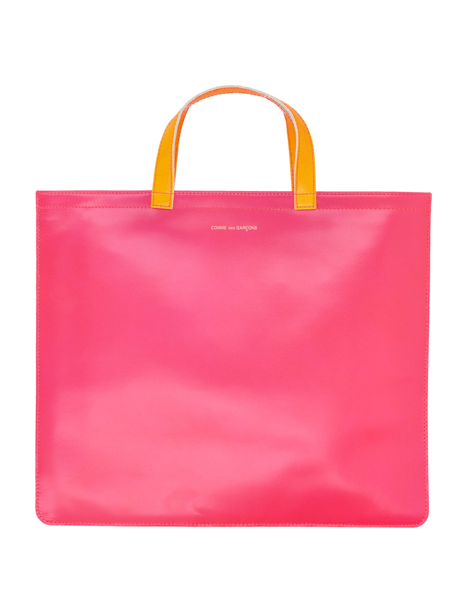 Comme Des Garçons Leather Super Fluo Tote Bag
