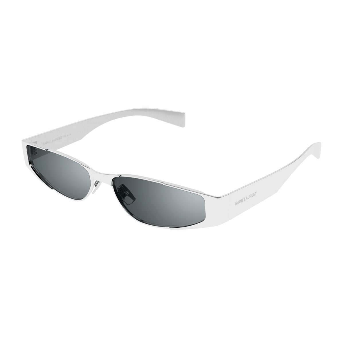 SAINT LAURENT SAINT LAURENT SL 739 LINEA SL LOGO 001 SILVER SILVER SUNGLASSES 