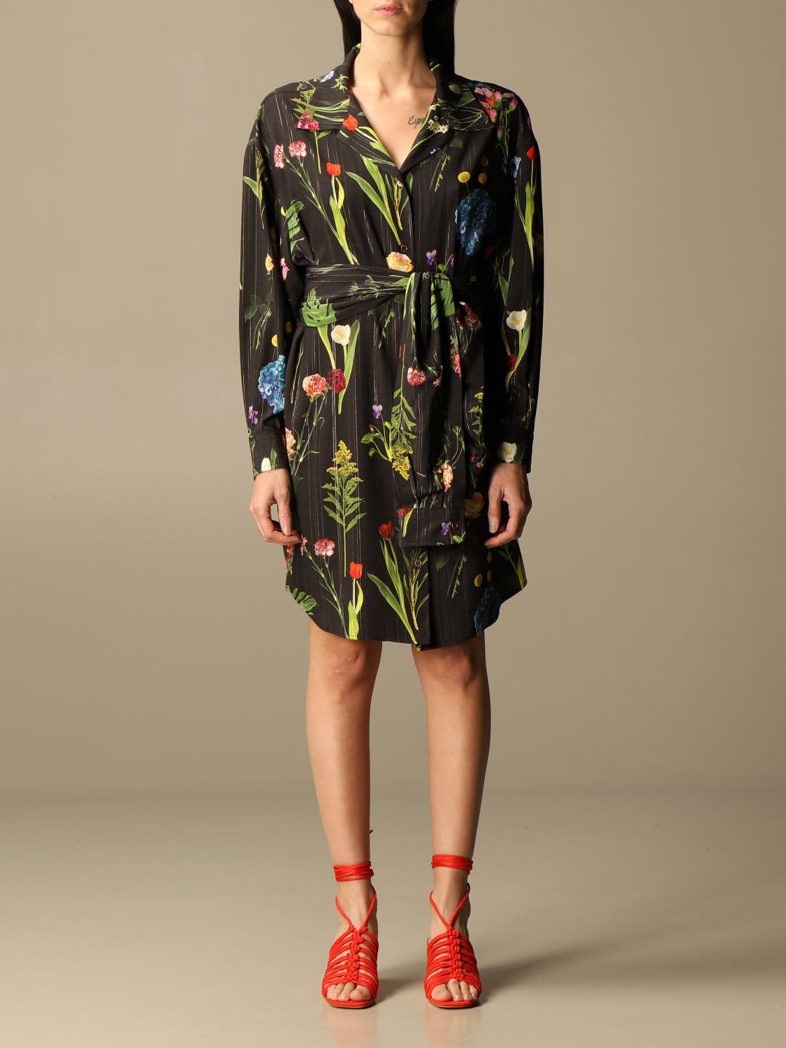 Boutique Moschino Dress Moschino Boutique Dress With Botanical Pattern
