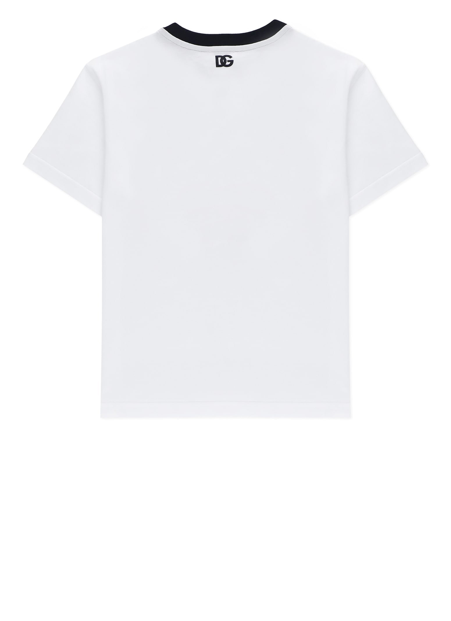 Dolce & Gabbana White Cotton T-shirt In White