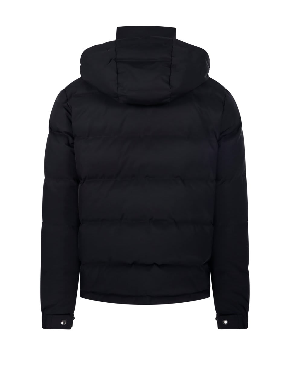 Shop Valentino Logo Plaque Zip-up Coat In Black