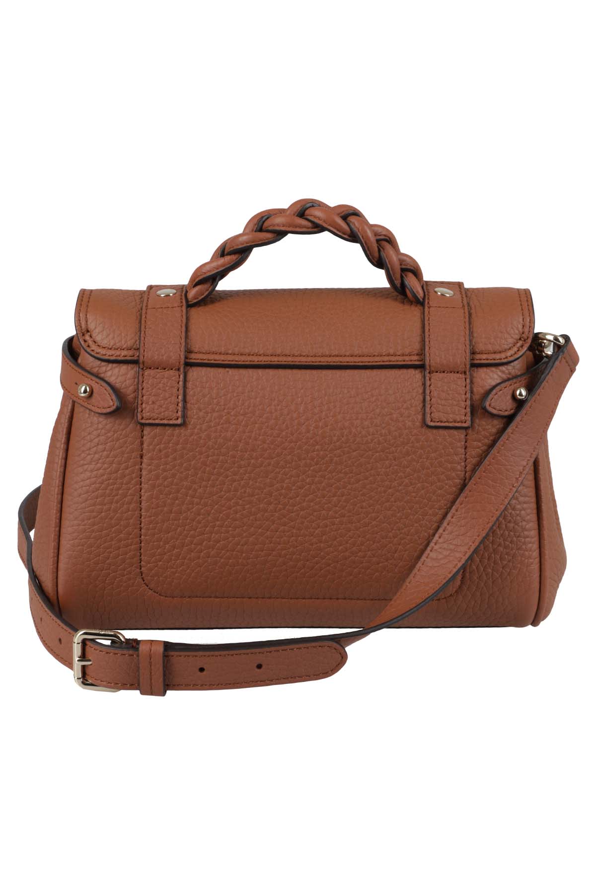 Shop Mulberry Mini Alexa Heavy Grain In Chestnut