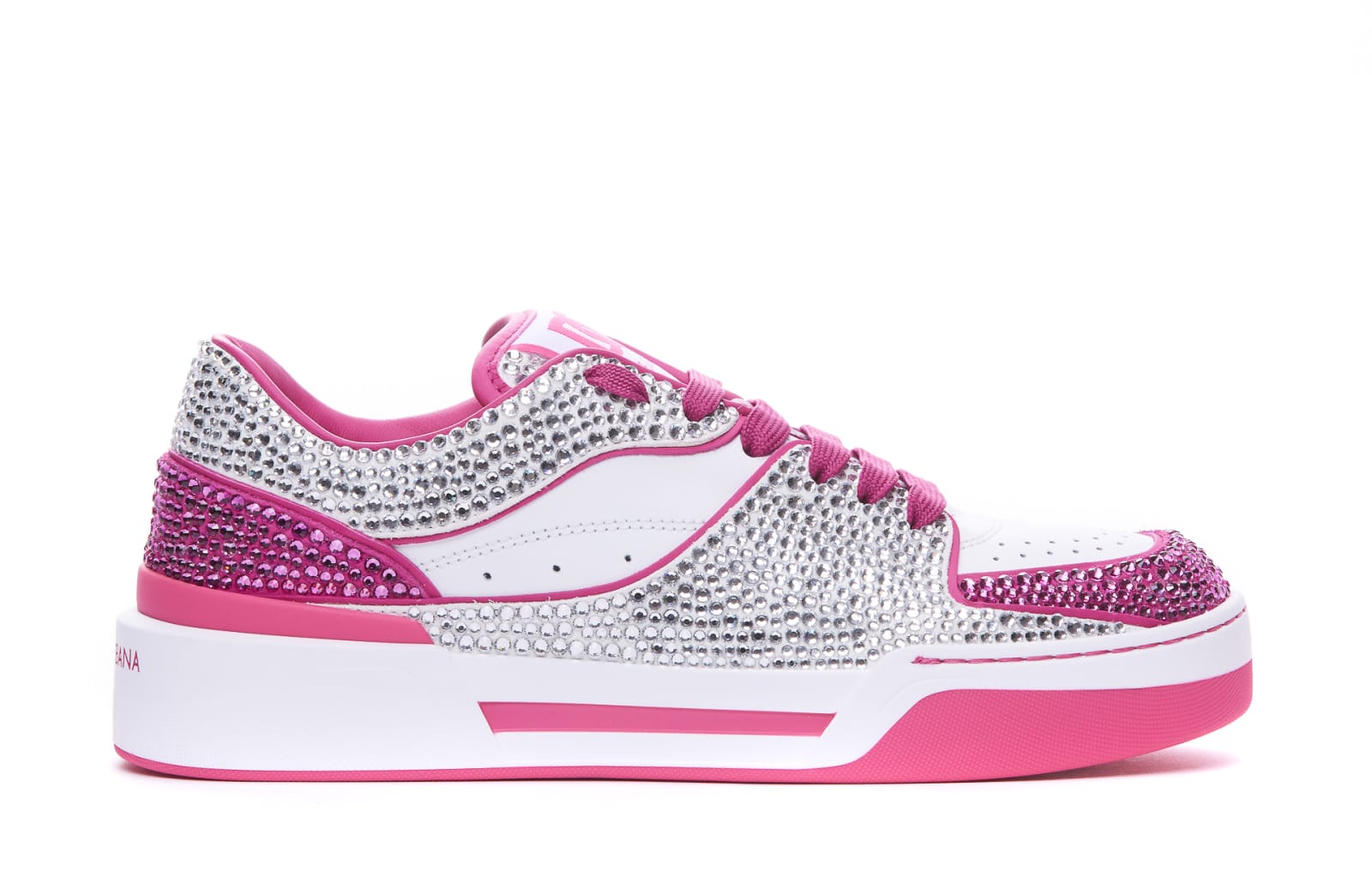DOLCE & GABBANA NEW ROMA CRYSTALS SNEAKERS