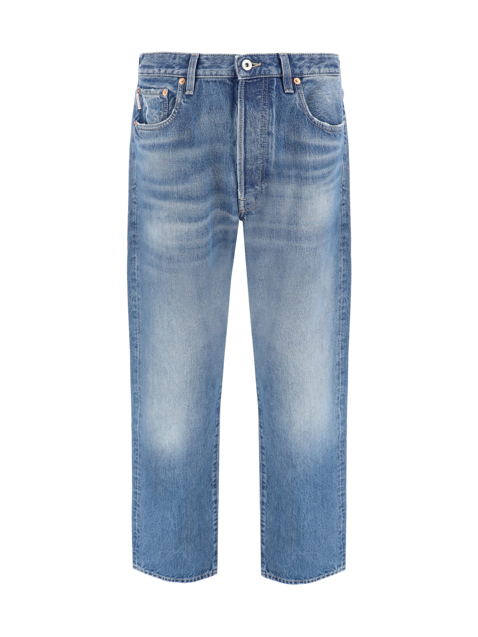 Shop Valentino Jeans In Medium Blue Denim