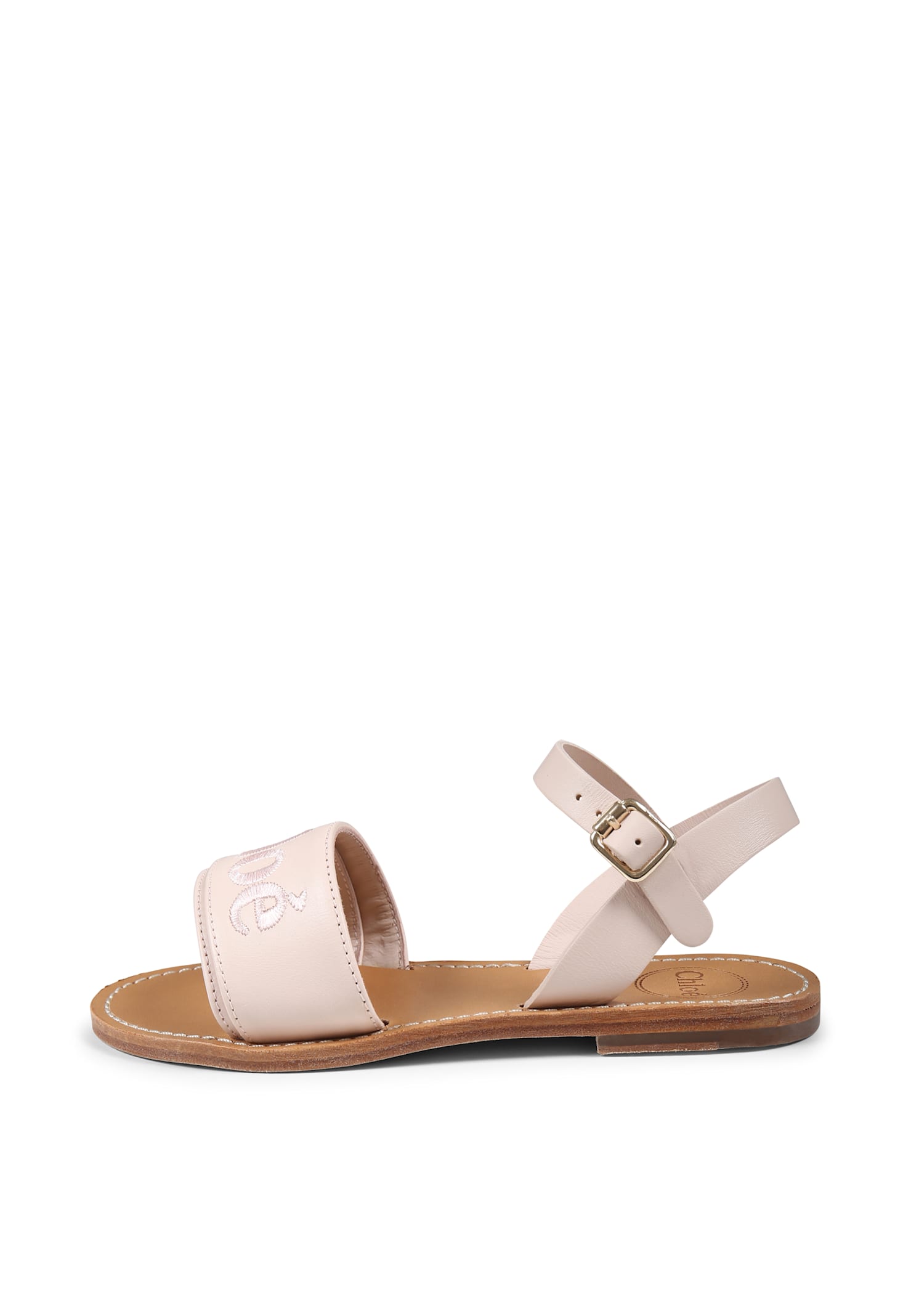 Shop Chloé Pink Sandals For Girl With Logo