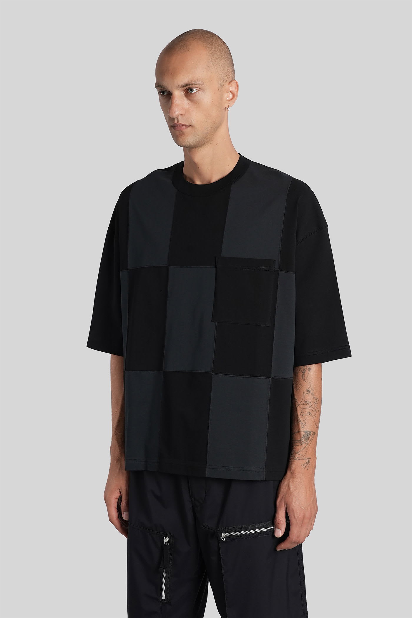 Comme Des Garçons Homme Deux T-shirt In Black Cotton In Multi