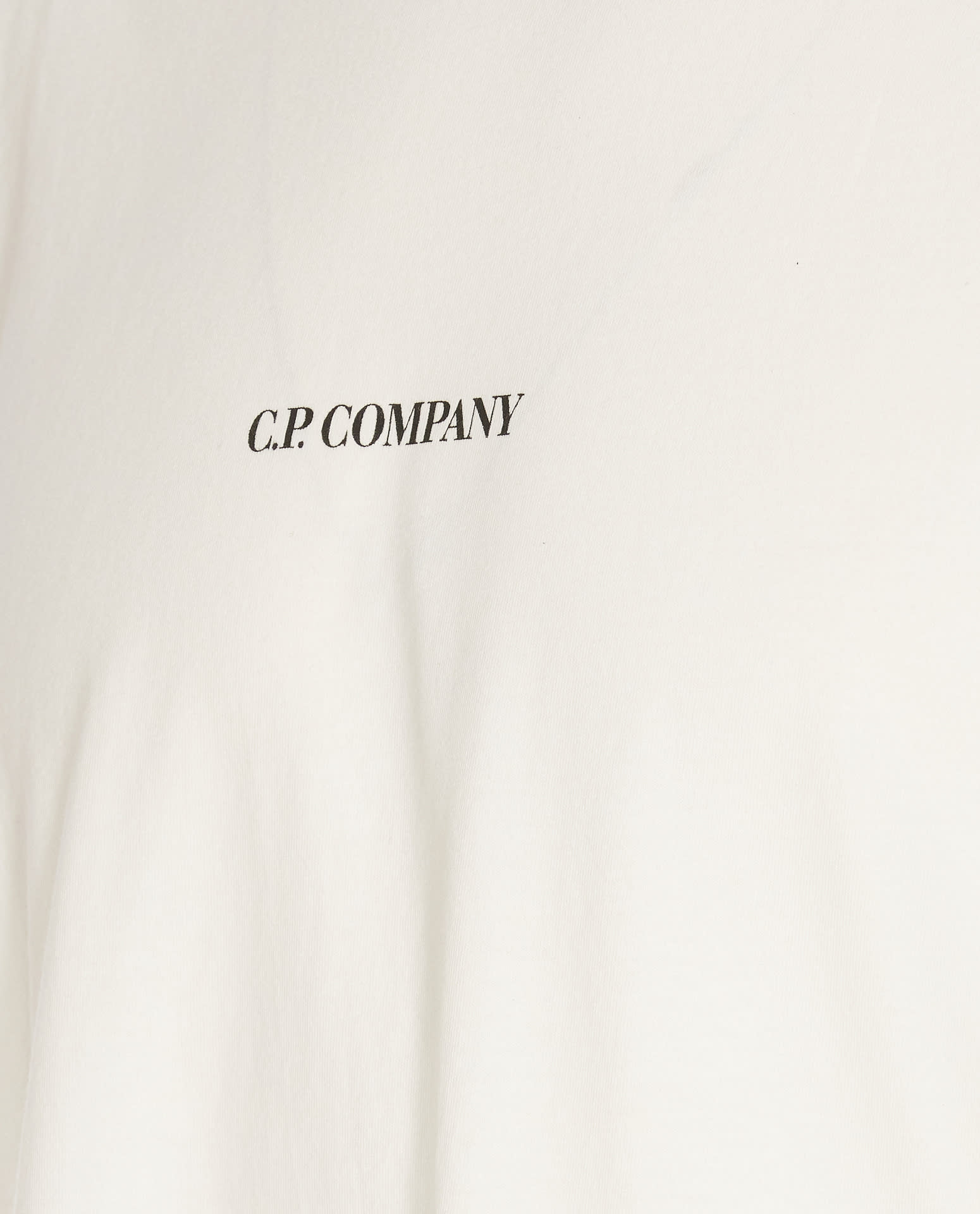 C.p. Company T-shirt Logo In White