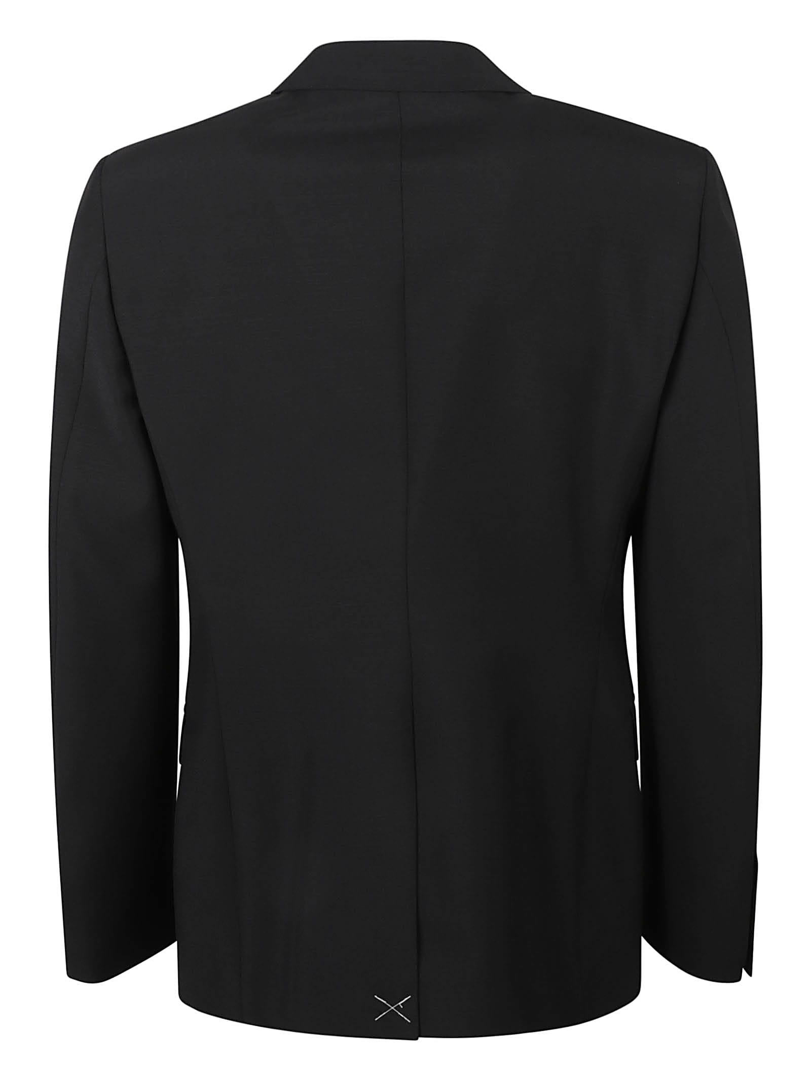 Shop Alexander Mcqueen Regular Fit Plain Blazer In Black