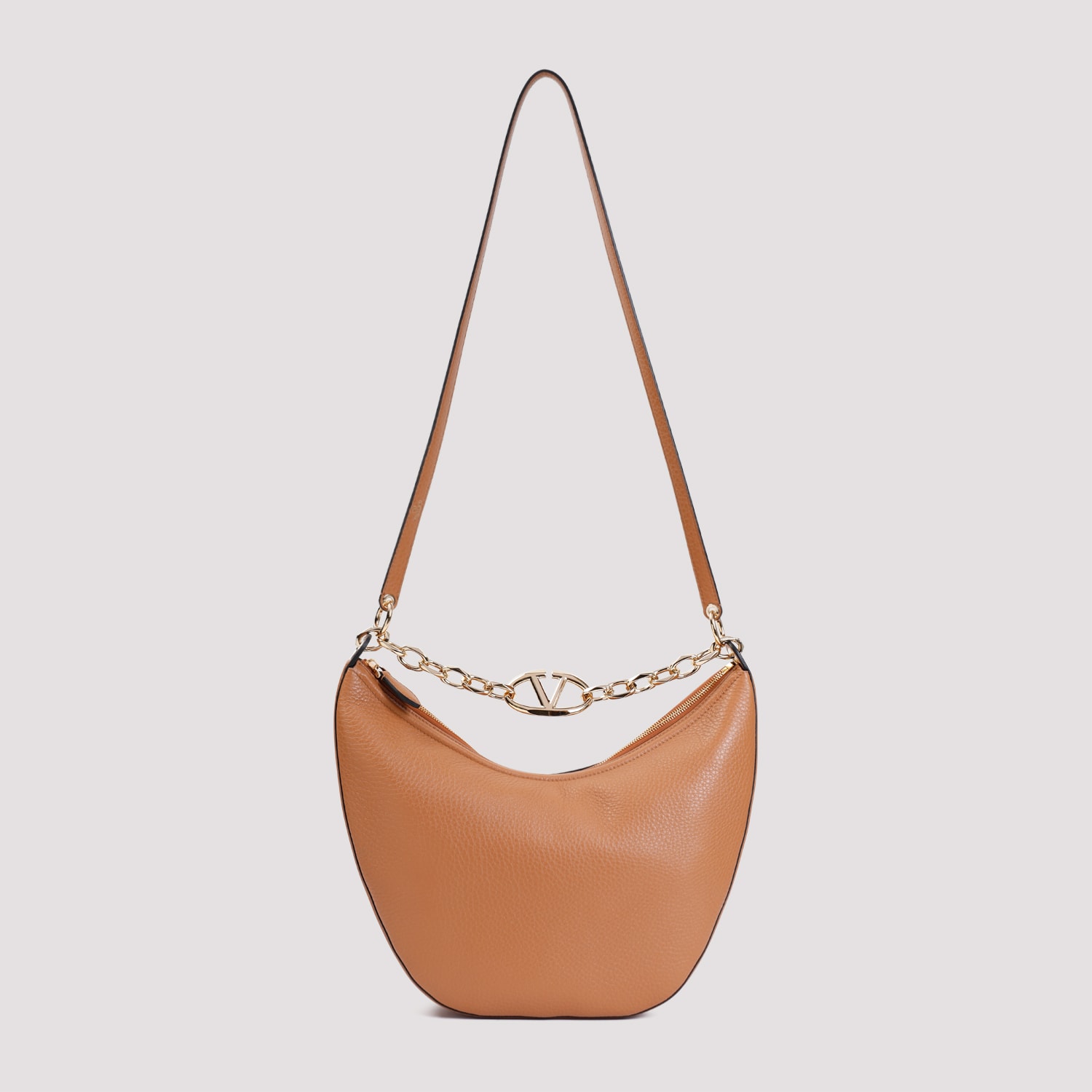 VALENTINO GARAVANI V LOGO MOON MEDIUM HOBO BAG 