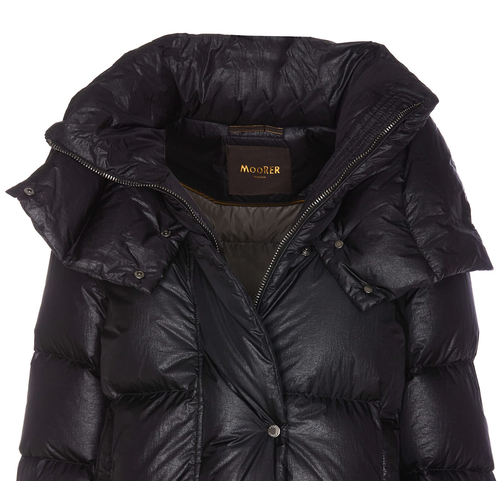 Shop Moorer Medeira Down Jacket In Black