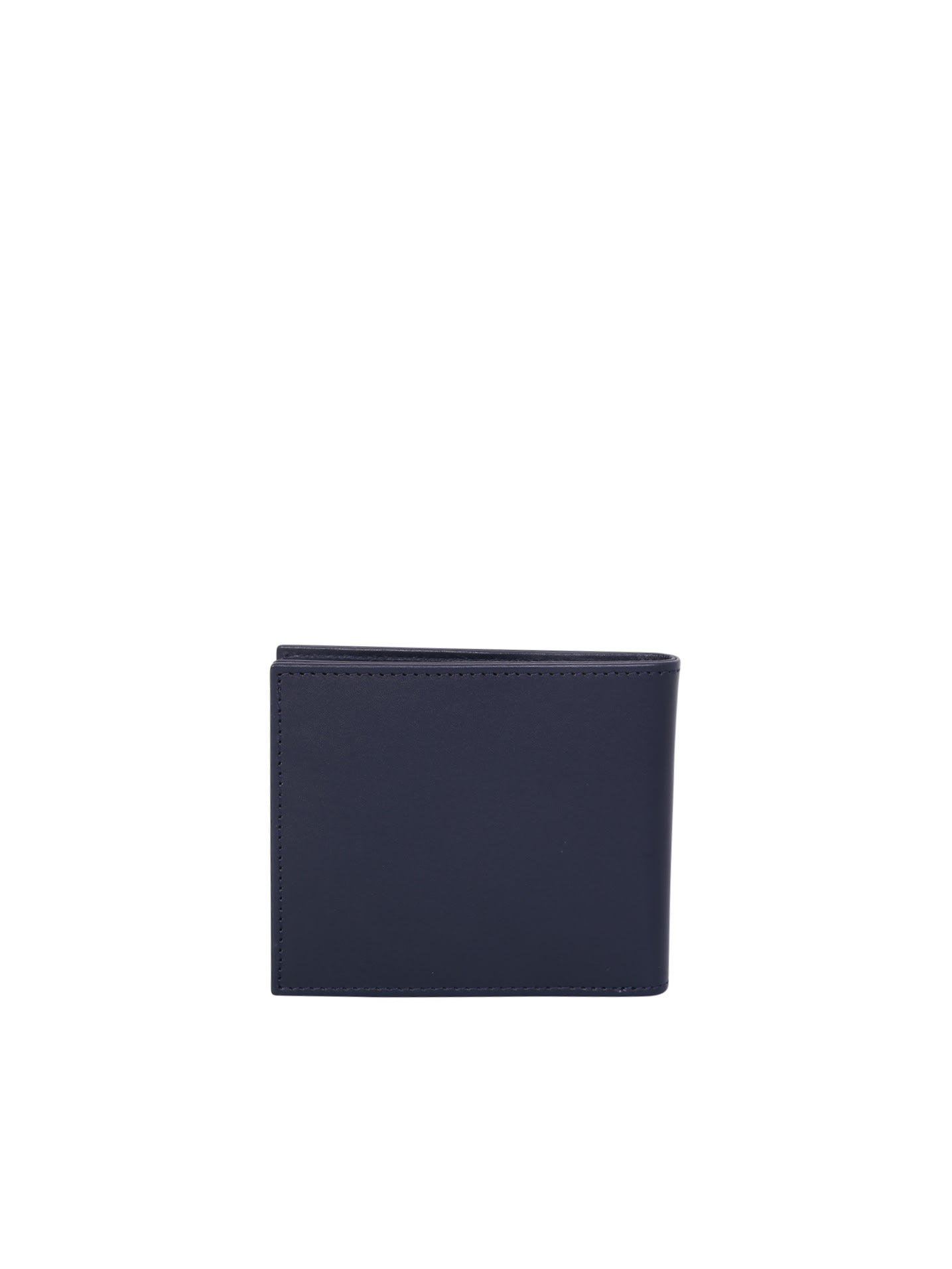 Shop Apc Aly Leather Wallet Blue Navy