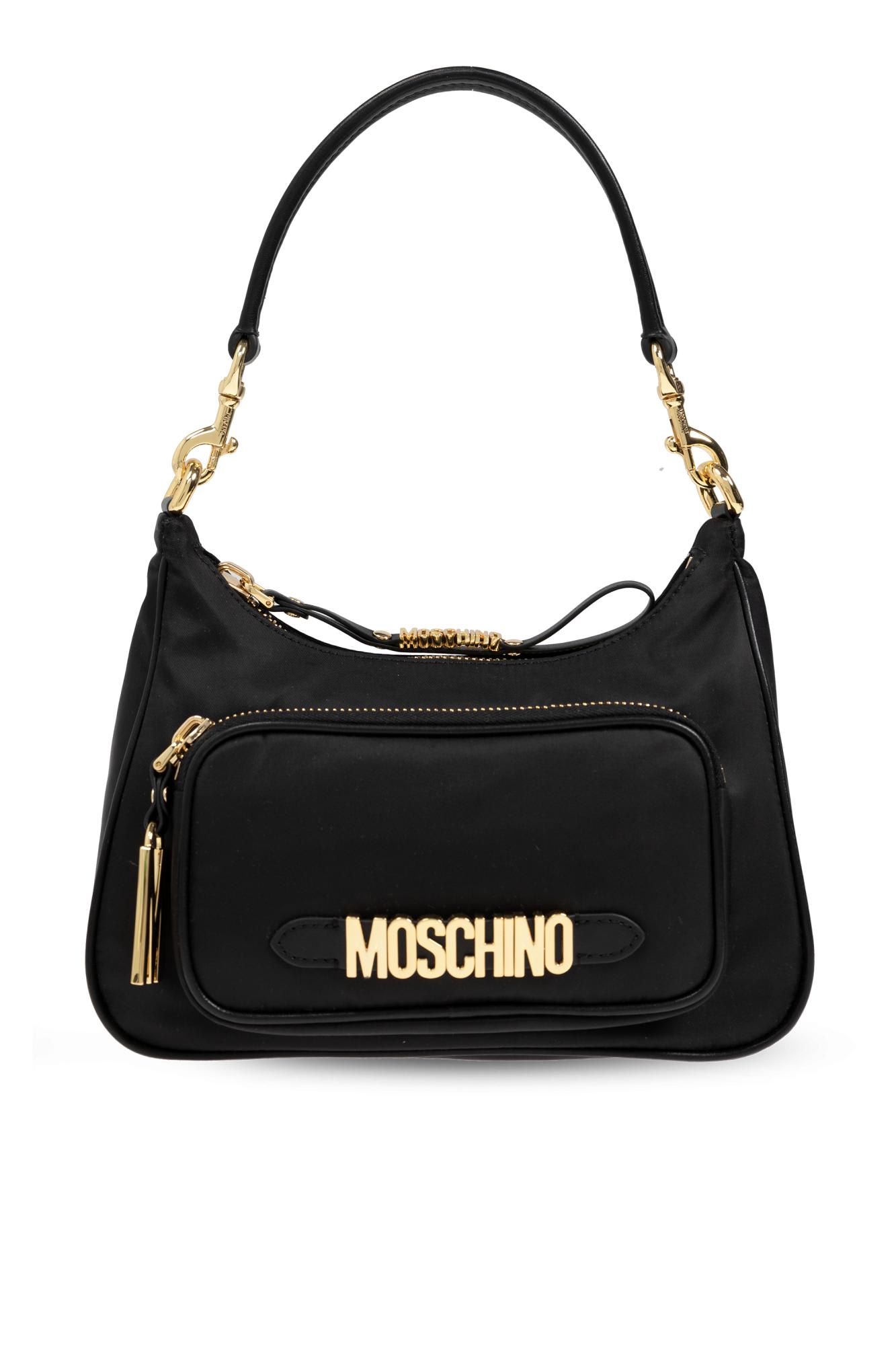 Shop Moschino Shoulder Bag In Nero