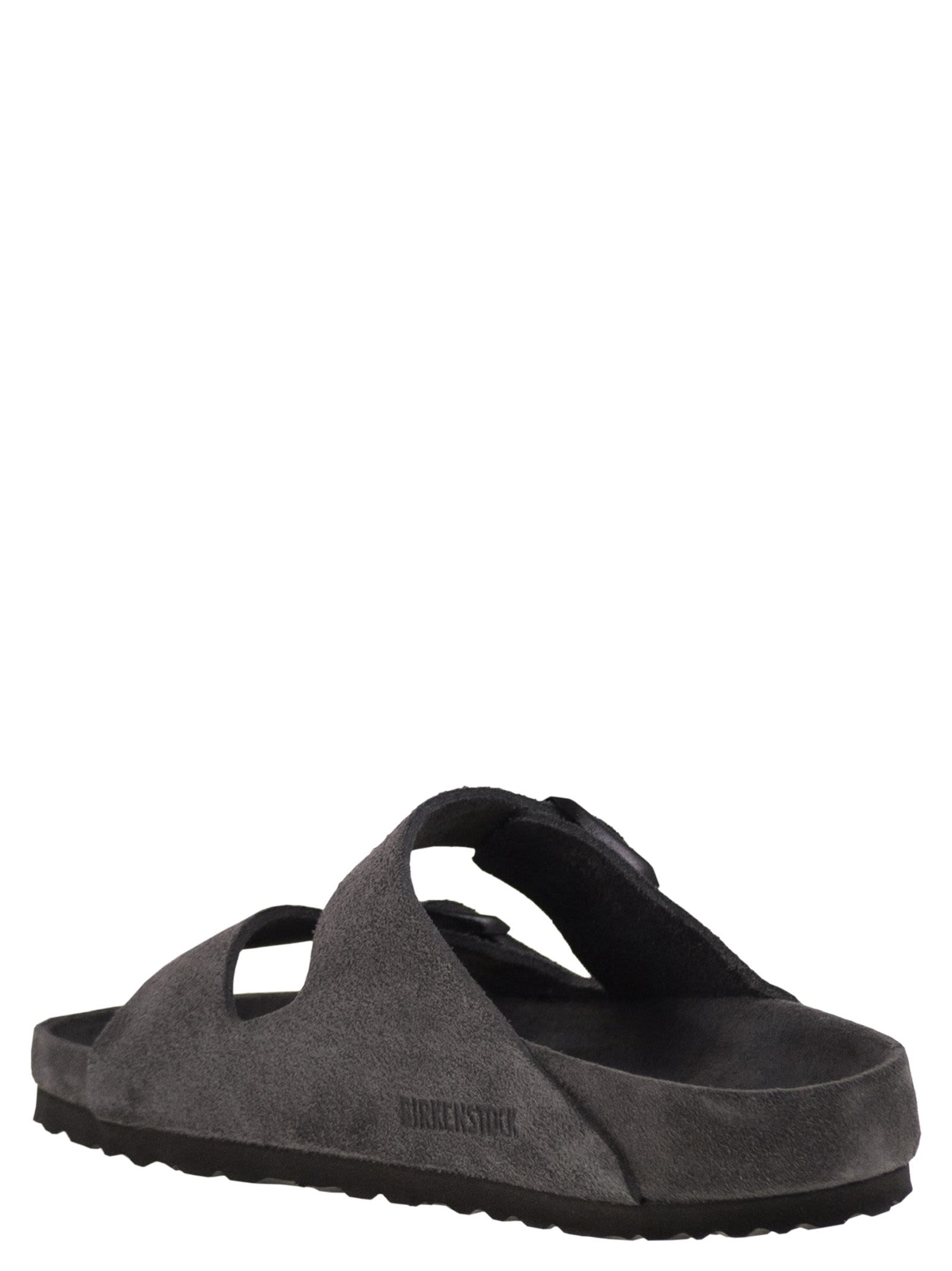 Birkenstock Arizona Exquisite - Slipper With Double Buckle In Gray