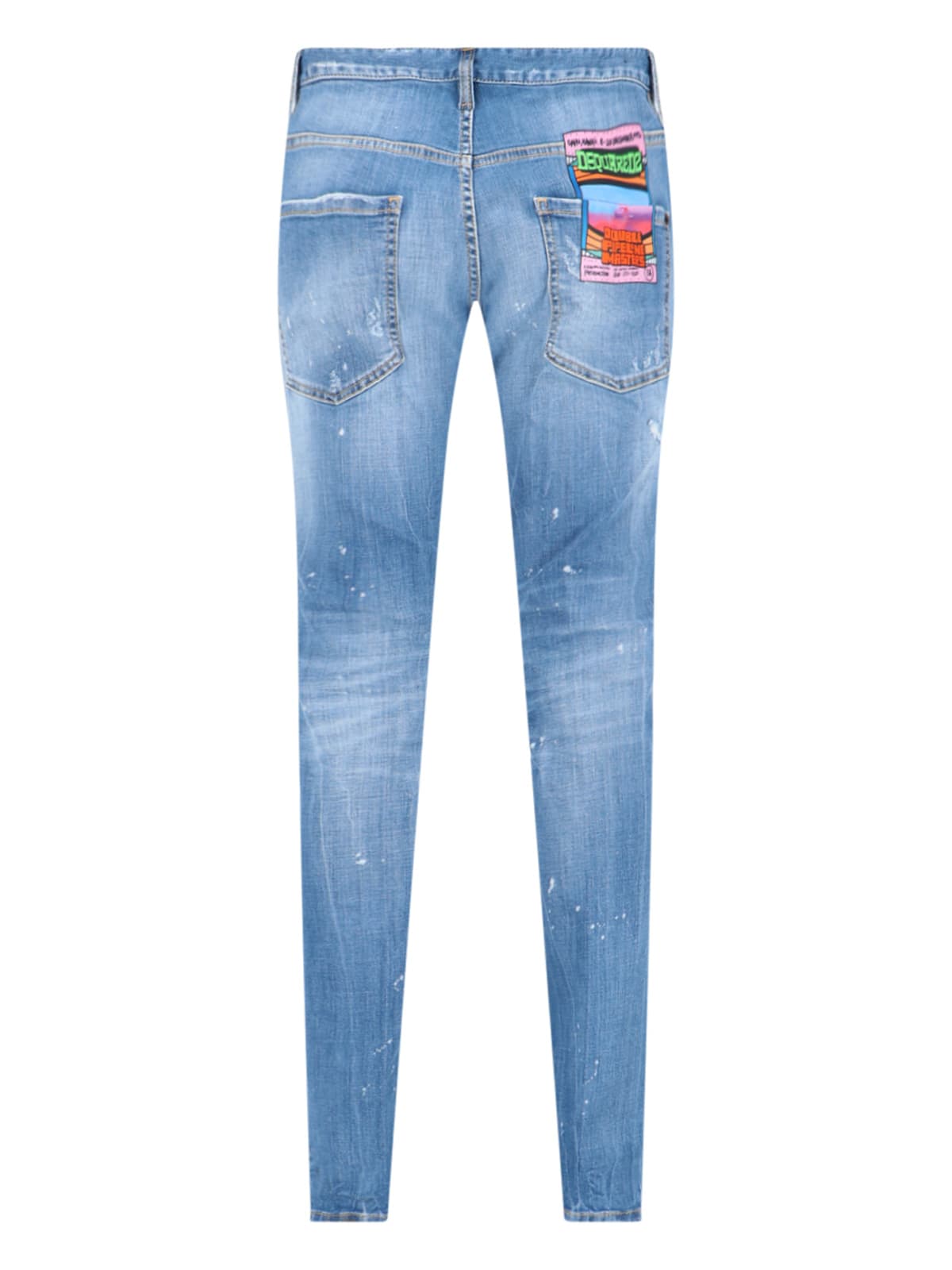 Shop Dsquared2 Skinny Jeans In Light Blue