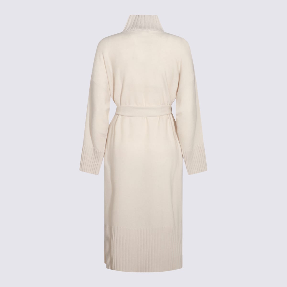 Shop Antonelli Ivory Wool Blend Dress In Cream