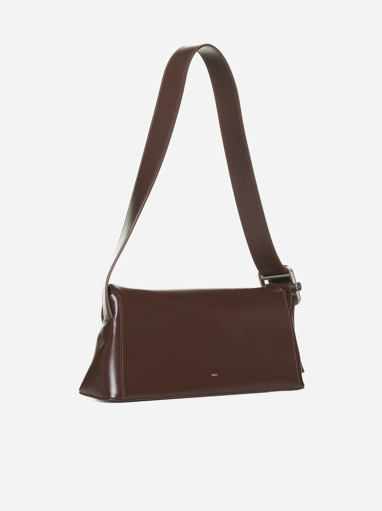 Osoi Folder Brot Leather Bag In Dark Brown