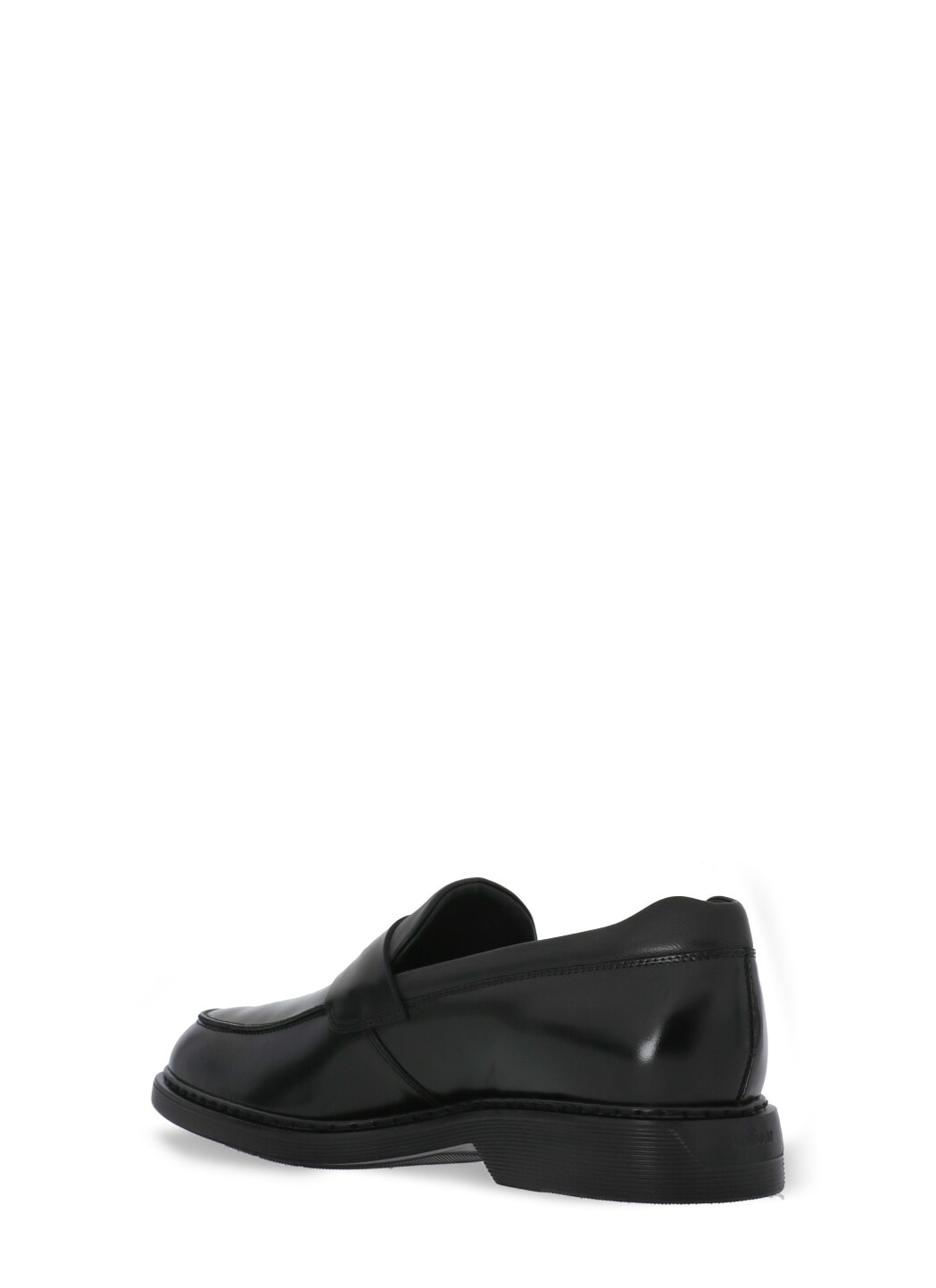 Shop Hogan H576 Loafers In Black