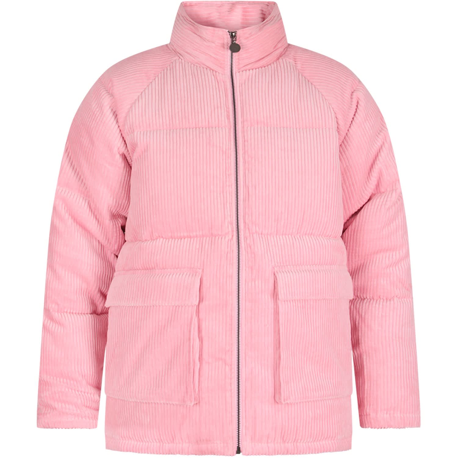 Stella McCartney Kids Pink Girl Ribbed Jacket