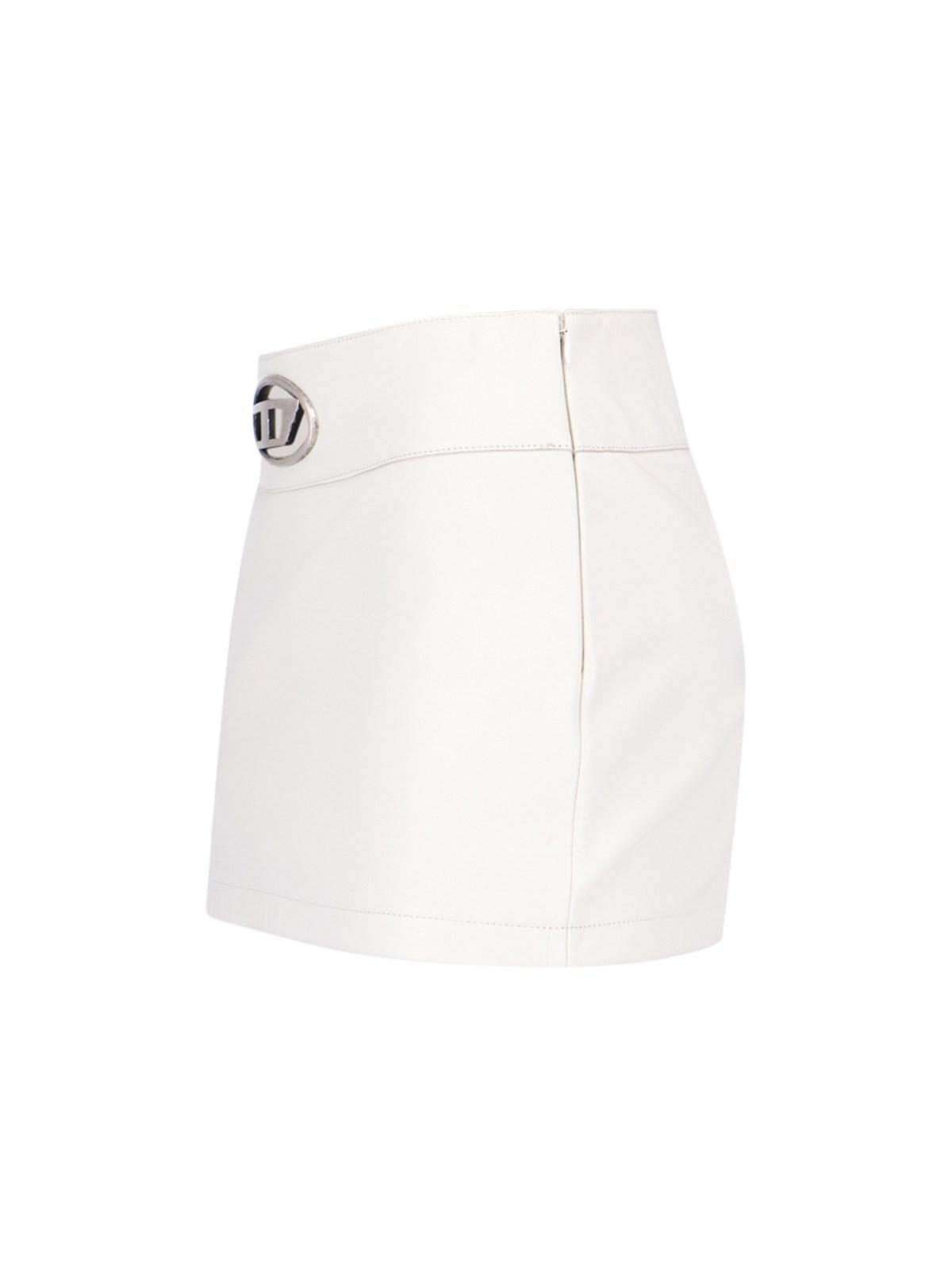 Shop Diesel L-dixy Logo Mini Skirt