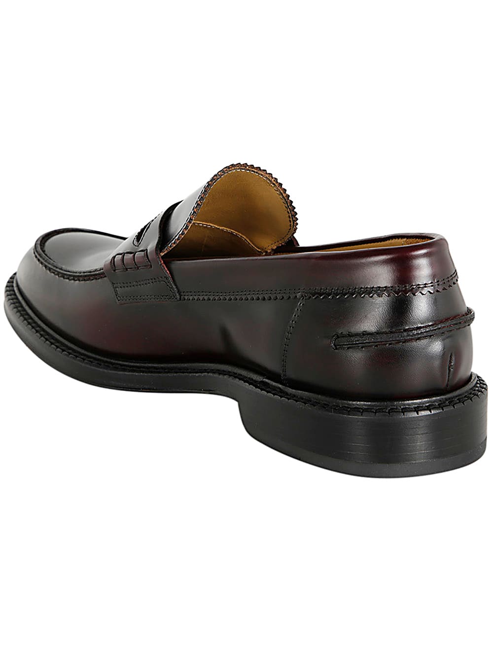 Shop Corvari Loafer Wembley Leather Bottom In Bordeaux