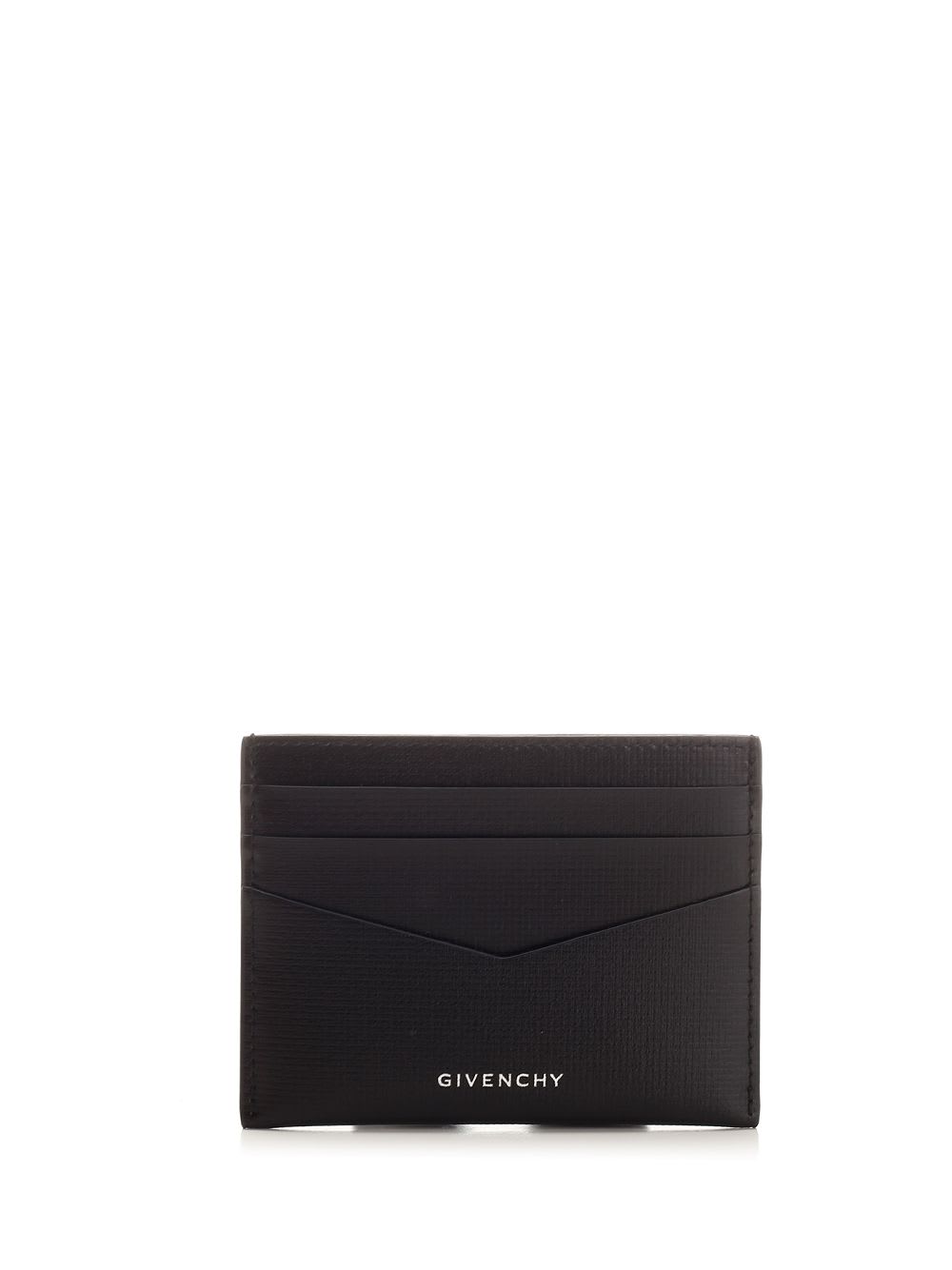 Givenchy Textured Leather Card Holder In Black
